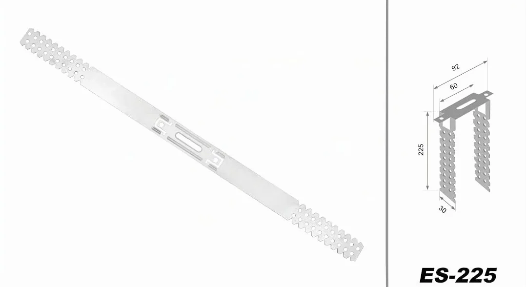 HEXIM UD Perfiles de yeso y accesorios - Colgador directo Rigips Subestructura de techo (100 Colgadores Directos 225mm) Perfiles de Tableros de Yeso Paredes
