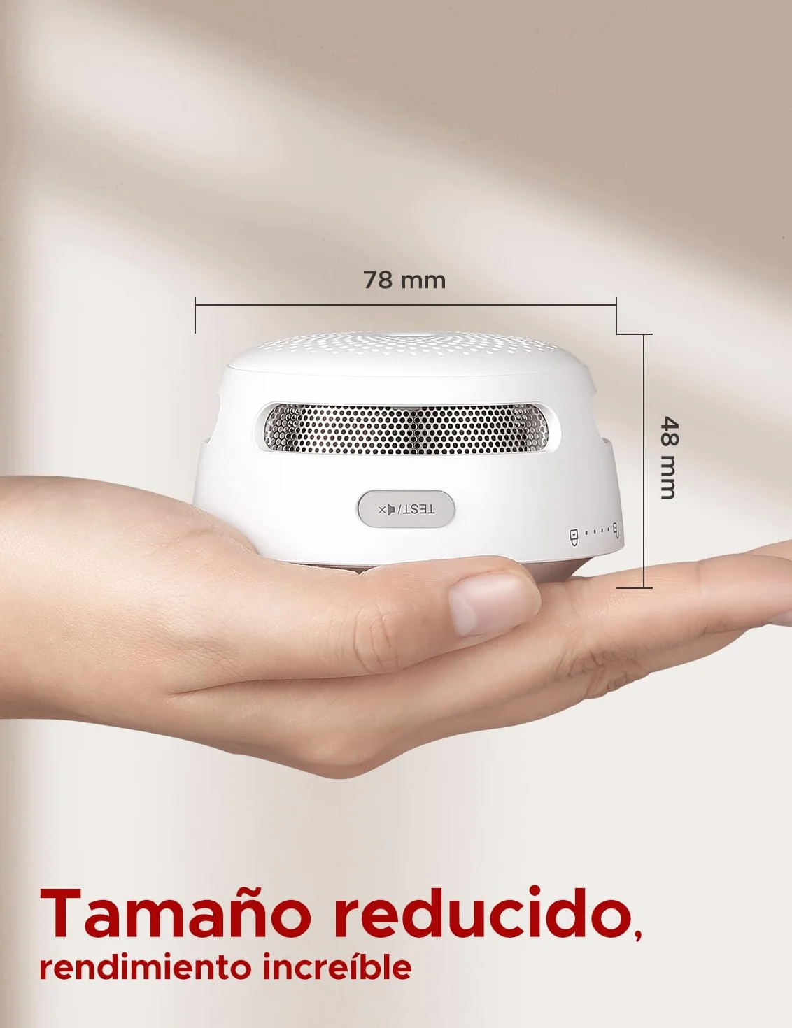 X-Sense Detector de Humo Wi-Fi Inteligente y Batería Reemplazable, Compatible con la Aplicación de X-Sense Home Security, Notificaciones en Tiempo Real, XS01-WX, 1 Pieza