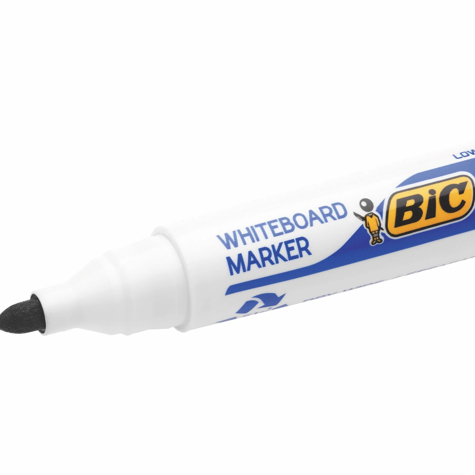 BIC Velleda Marking Rotuladores para pizarra blanca, 1701 ecolutions, Negro, Punta Media, Caja de 12