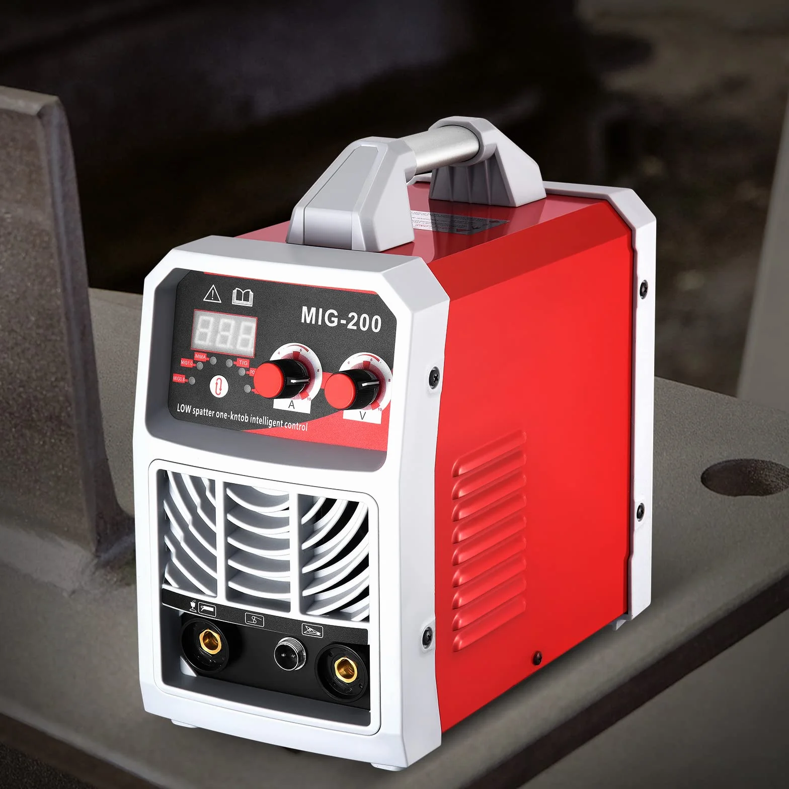 Aomdom Máquina de soldadura MIG/ARC/Lift TIG 3 en 1, soldadora inversora IGBT de 300 A con pantalla LCD, soldadora portátil de 220 V para uso profesional y doméstico