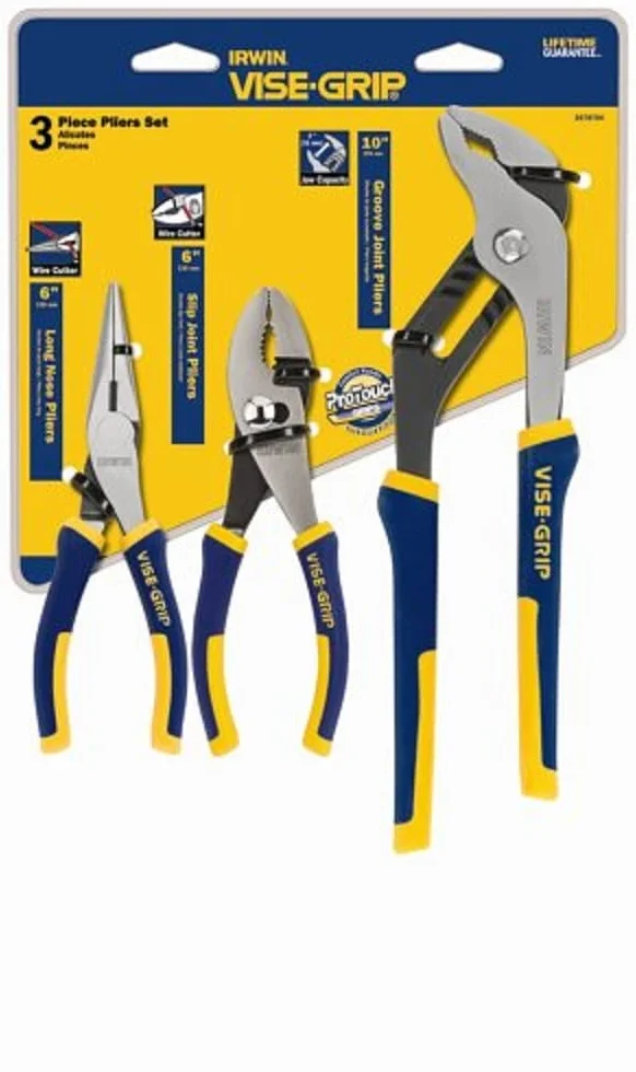 Herramientas Irwin Vise-Grip juego de alicates, 3 piezas tradicionales (2078704)