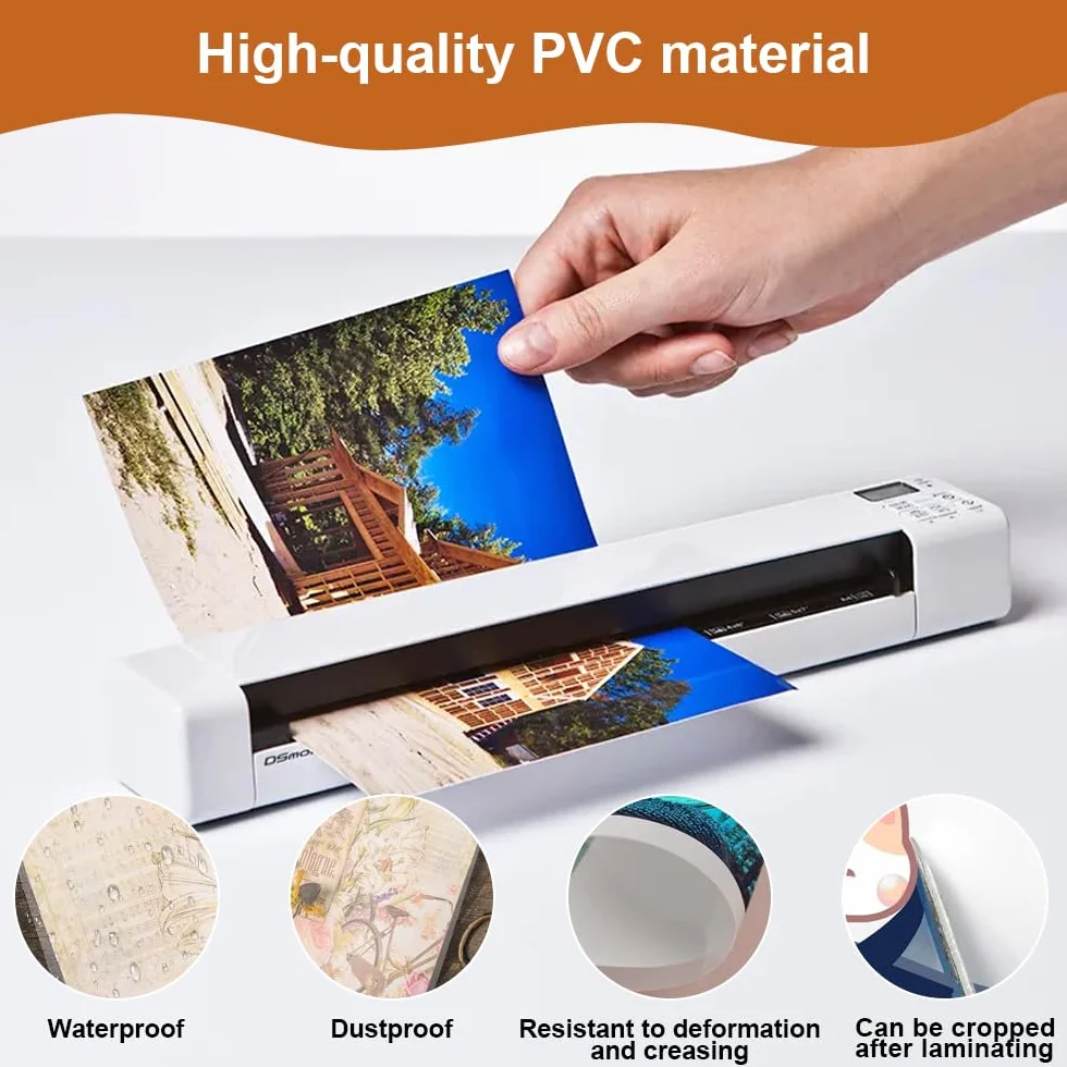 Laminas de Laminacion A4 Autosellantes 30x21,3 cm 25 Piezas