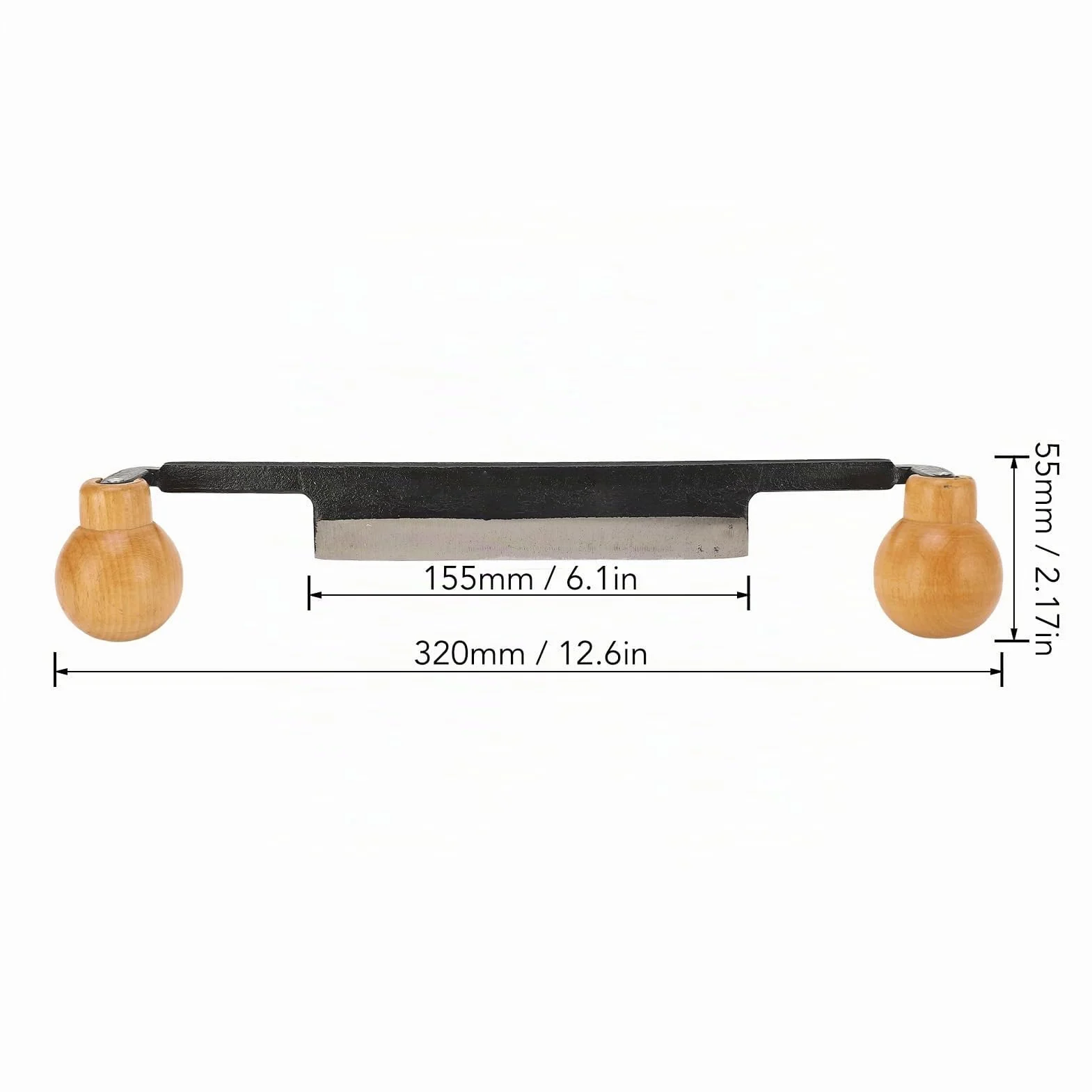 Cuchillo de Afeitado Profesional Doble Hoja Acero Tungsteno Herramienta Carpintería Corte Preciso Filo Recto Madera