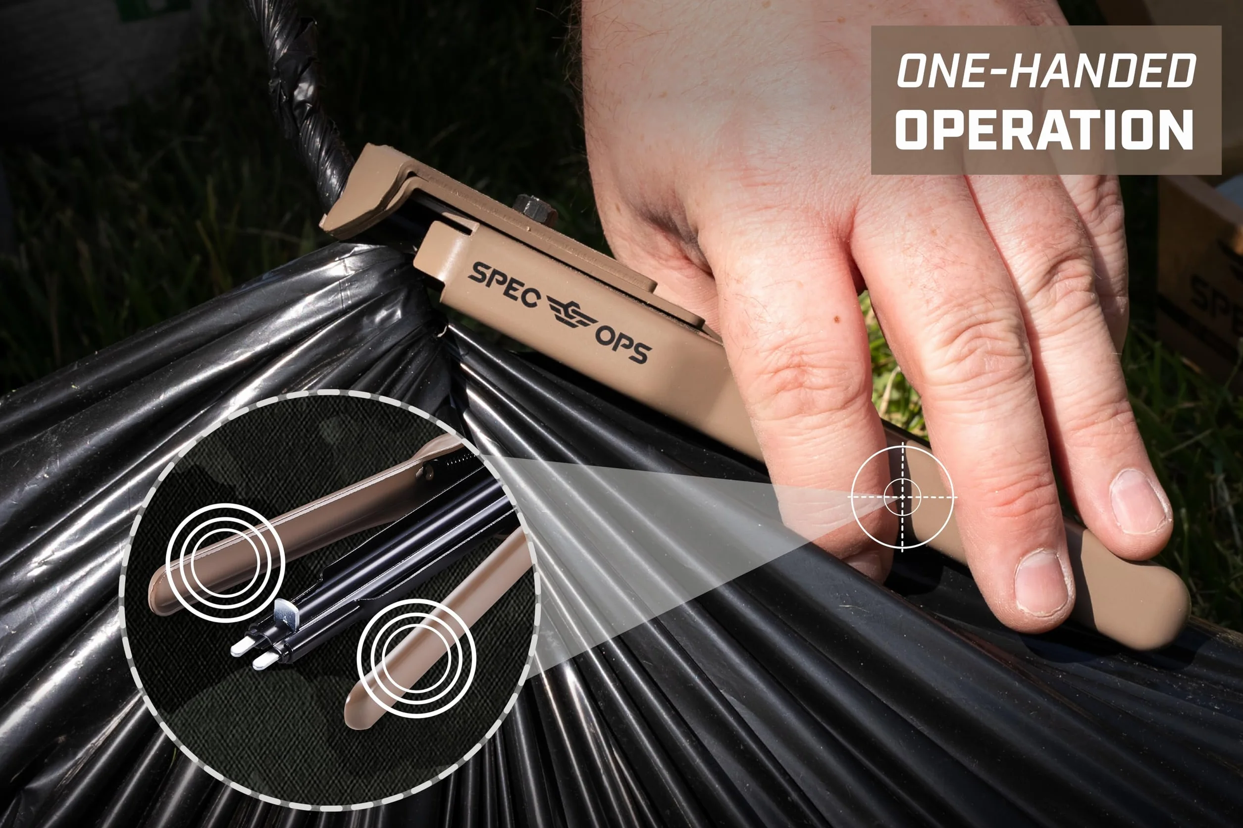 Spec Ops Tools 16-Gauge Auto Feed Hog Ring Plier, Spring-Loaded Magazine, 3% Donated to Veterans