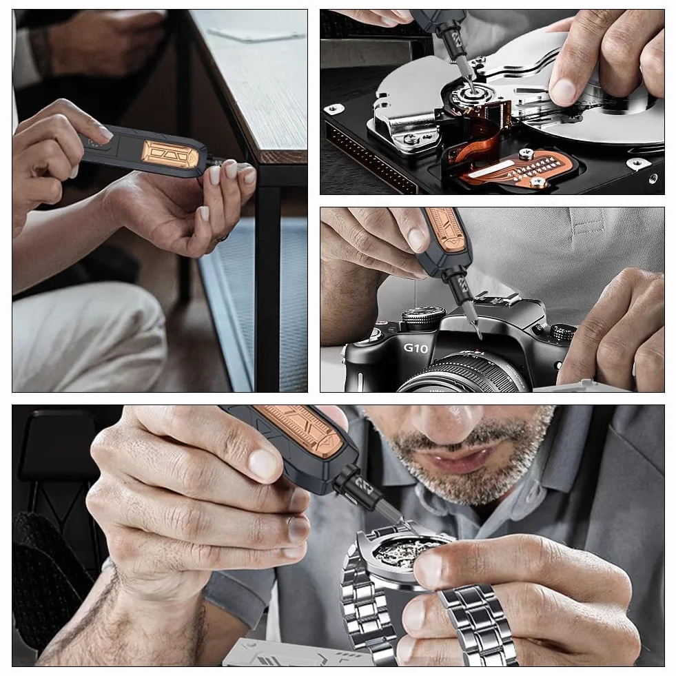 Ejoyous Juego de Destornilladores Mecánicos de Precisión 180 en 1 con Extensión Desmontable, Juego de Destornilladores Magnéticos Ajustables para PC, Teléfono Móvil, Ordenador