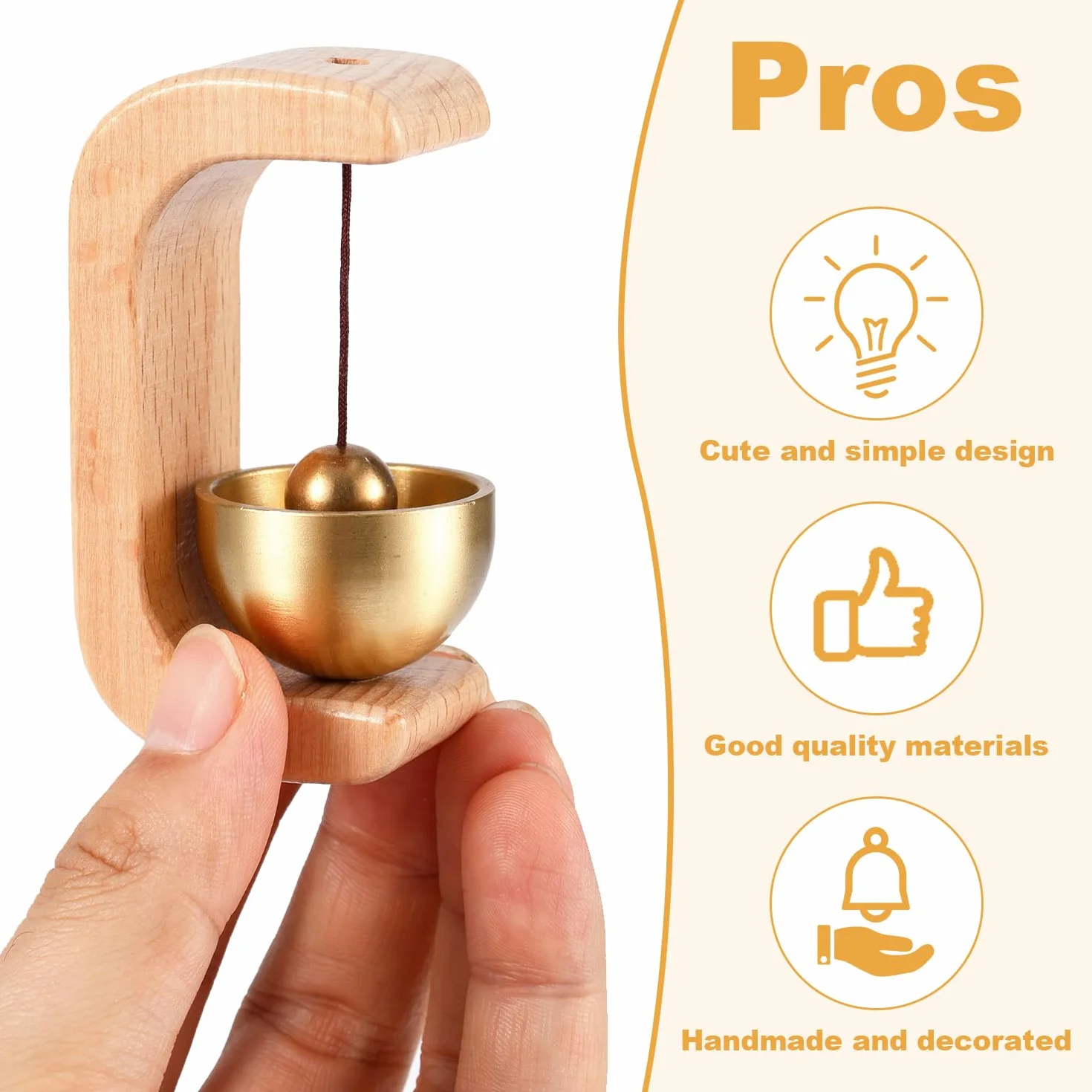 Timbre Magnético para Puertas, Diseño Simple, Fácil de Usar para Cafeterías y Tiendas