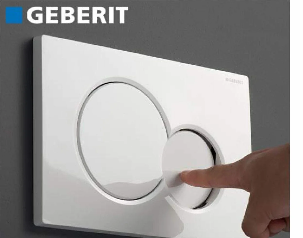 Geberit - 115.770.11.5 - Placa blanca para empotrar, Sigma 01