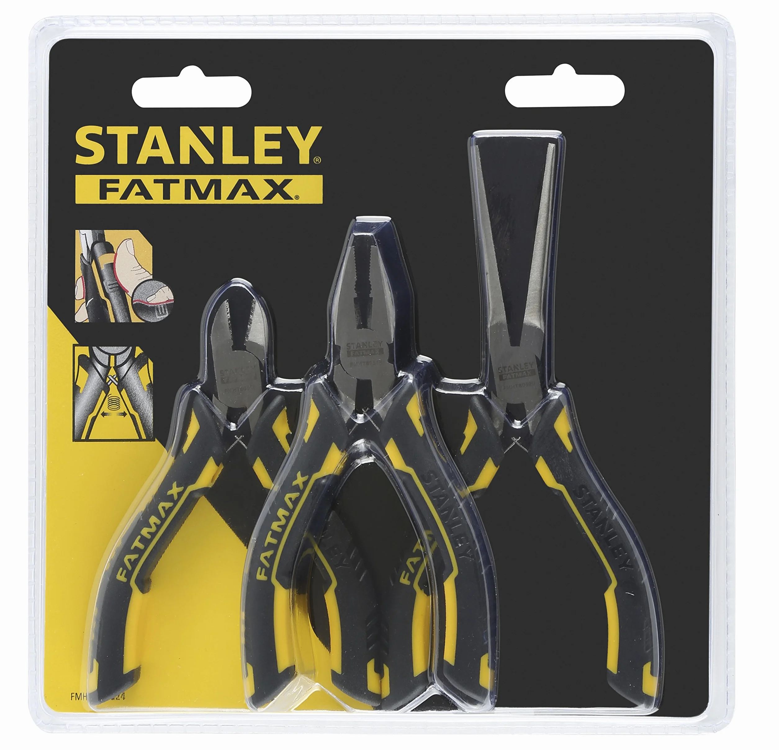 STANLEY FMHT0-80524 - Set mini-alicates FatMax 3 piezas (Universal, diagonal y boca larga)