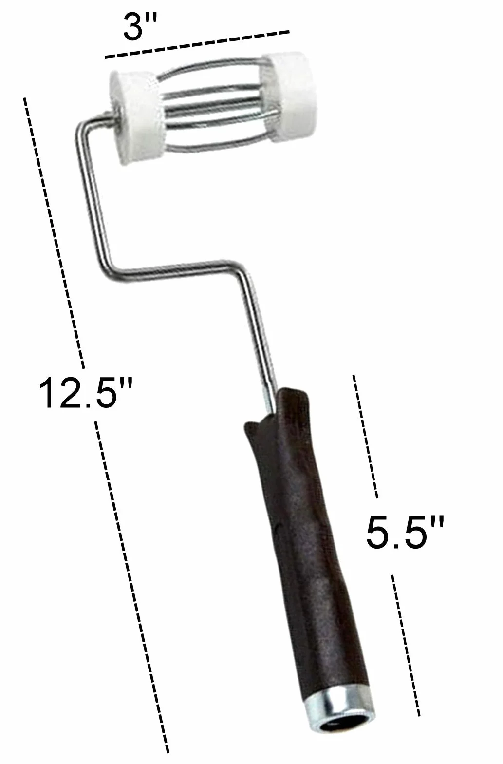Alazco - Marco de rodillo de pintura resistente de 7,6 cm para zonas pequeñas, bordes y esquinas