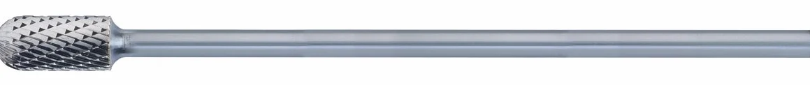 Pferd Fresa Metal Duro Cilíndrica Redonda Mango Largo Wrc (12 x 25 x 175 millimeters), Mango 6 x 150 millimeters, dentado: 3 Plus, para Puntos de Difícil Acceso