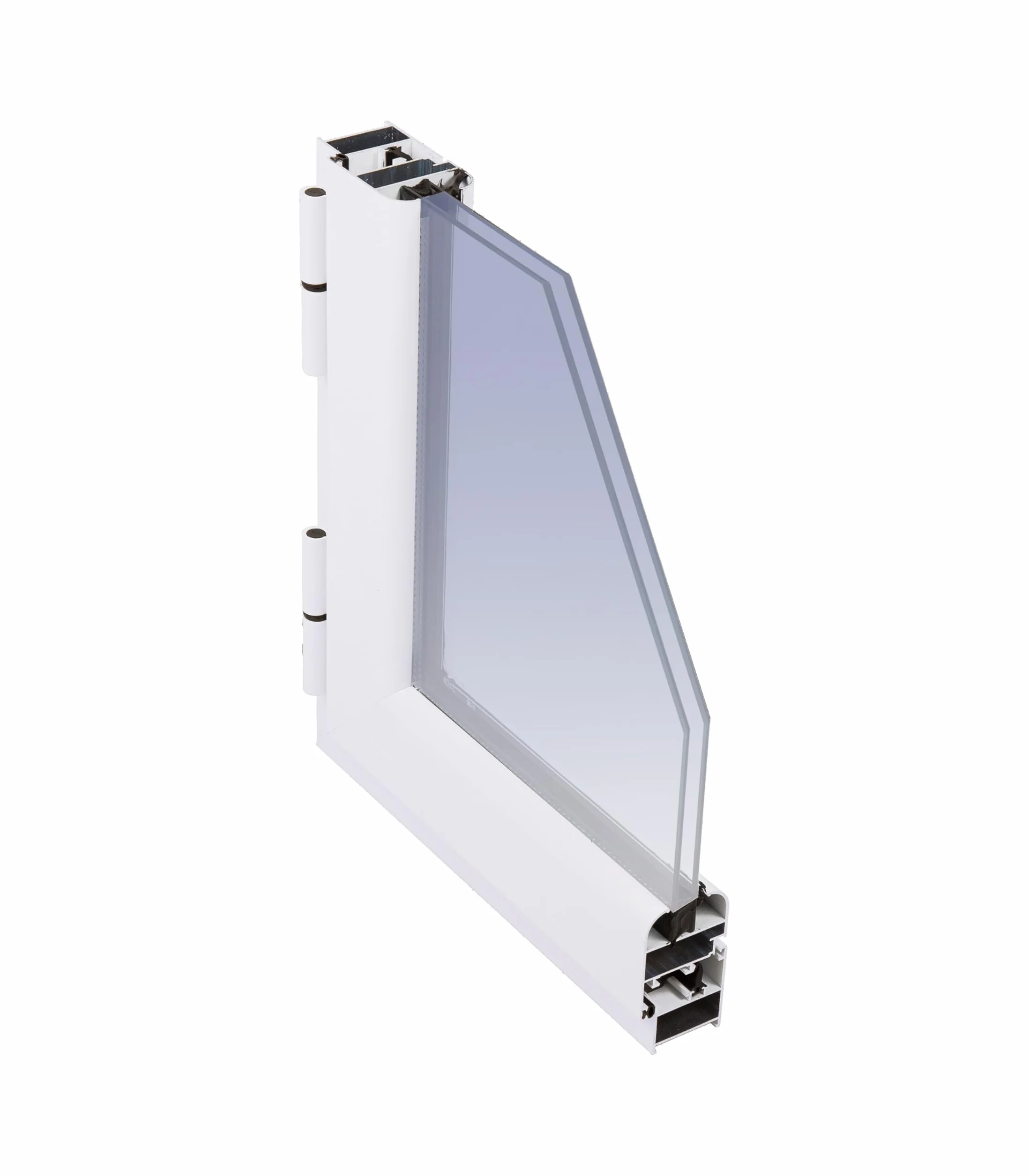 Ventanastock Ventana Aluminio 500x600 Practicable Izquierda 1 hoja carglass (Climalit Mate)