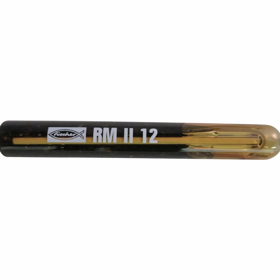 fischer - Taco Químico en Cápsula de Resina RM II 12 - Para Fijación en Hormigon o Piedra Natural - Tacos Hormigon - Con Aprobación ETA-16 - Combínala con la Varilla RG M - (10 Uds)