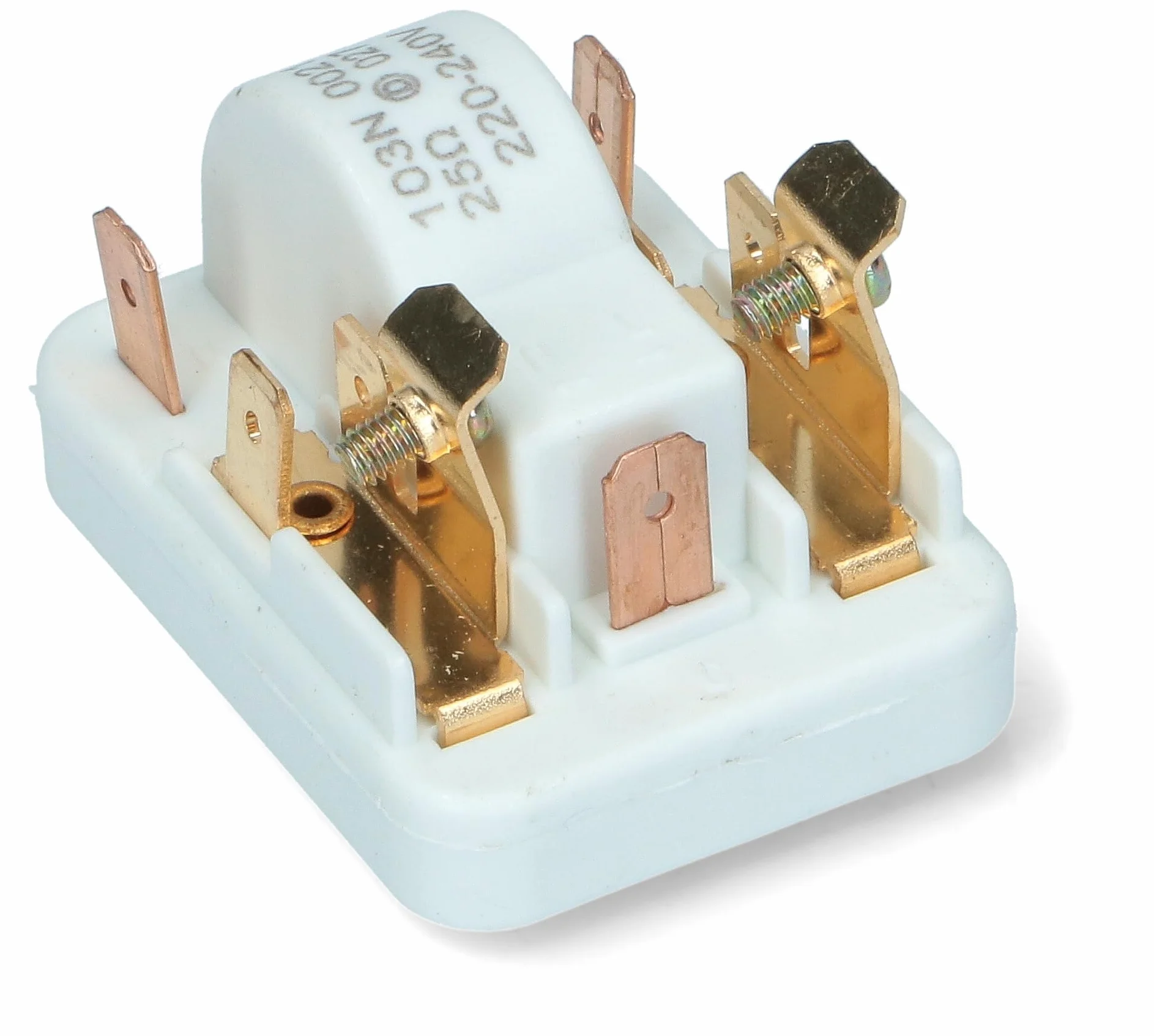 Relé de arranque universal para compresor de nevera o congelador, 103N0021, terminales macho 4,8 mm
