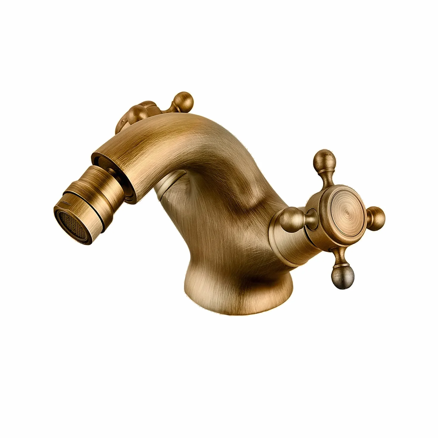 Grifo de bidet serie Almendro en bronce
