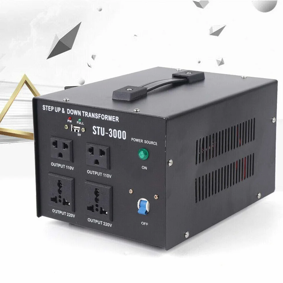 Convertidor de Voltaje, 3000w Transformador de Voltaje, 220v110v Step Up/Down Converter, Regulador de Voltaje