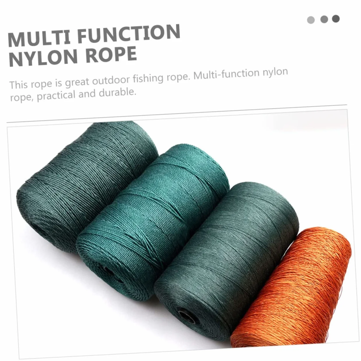 Angoily Línea de reparación de Redes de Pesca Cuerda de Nailon Multiusos Verde Oscuro