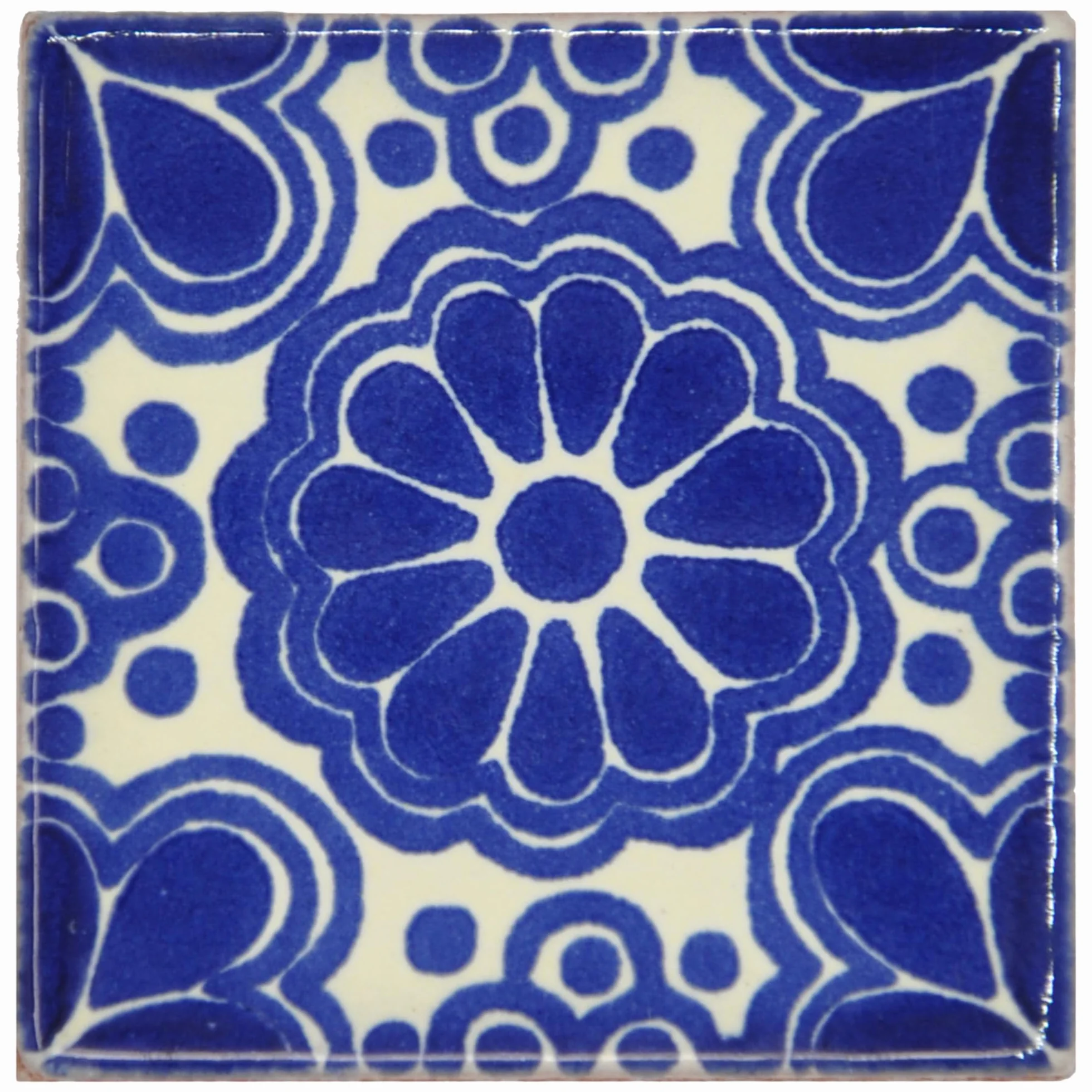 Tumia LAC Azulejos Mexicanos Artesanales de Talavera de 5cm