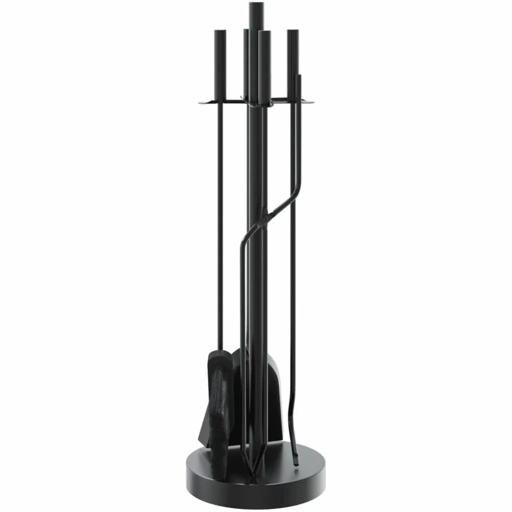 Genérico Juego de Herramientas para Chimenea de 5 Piezas, 18 x 66 cm, Acero,Casa y jardín,Accesorios para hornos de leña y chimeneas,Herramientas para chimeneas-156376