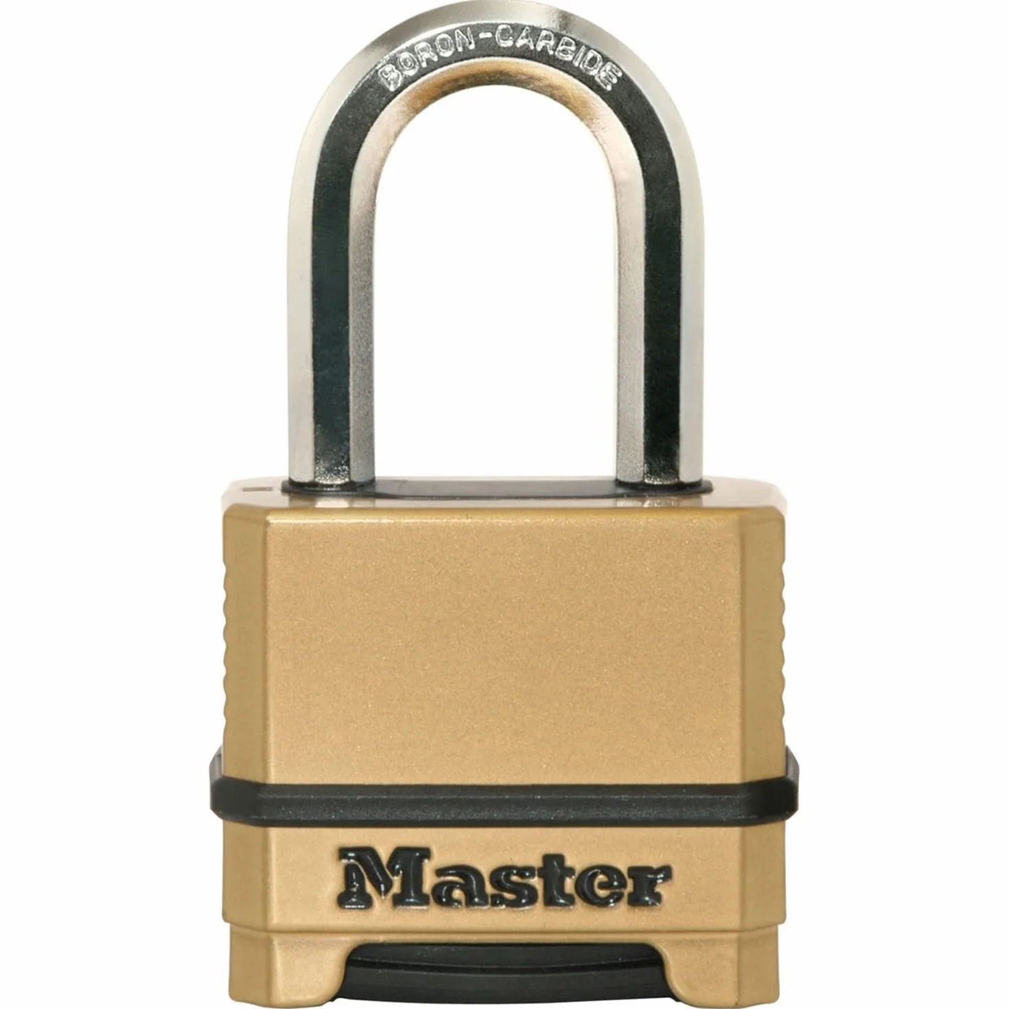 Master Lock M175EURDLF Candado Alta Seguridad, Combinacion, Zinc, Exterior, Arco Medium, Adecuado para Portales, Garages, Sótanos