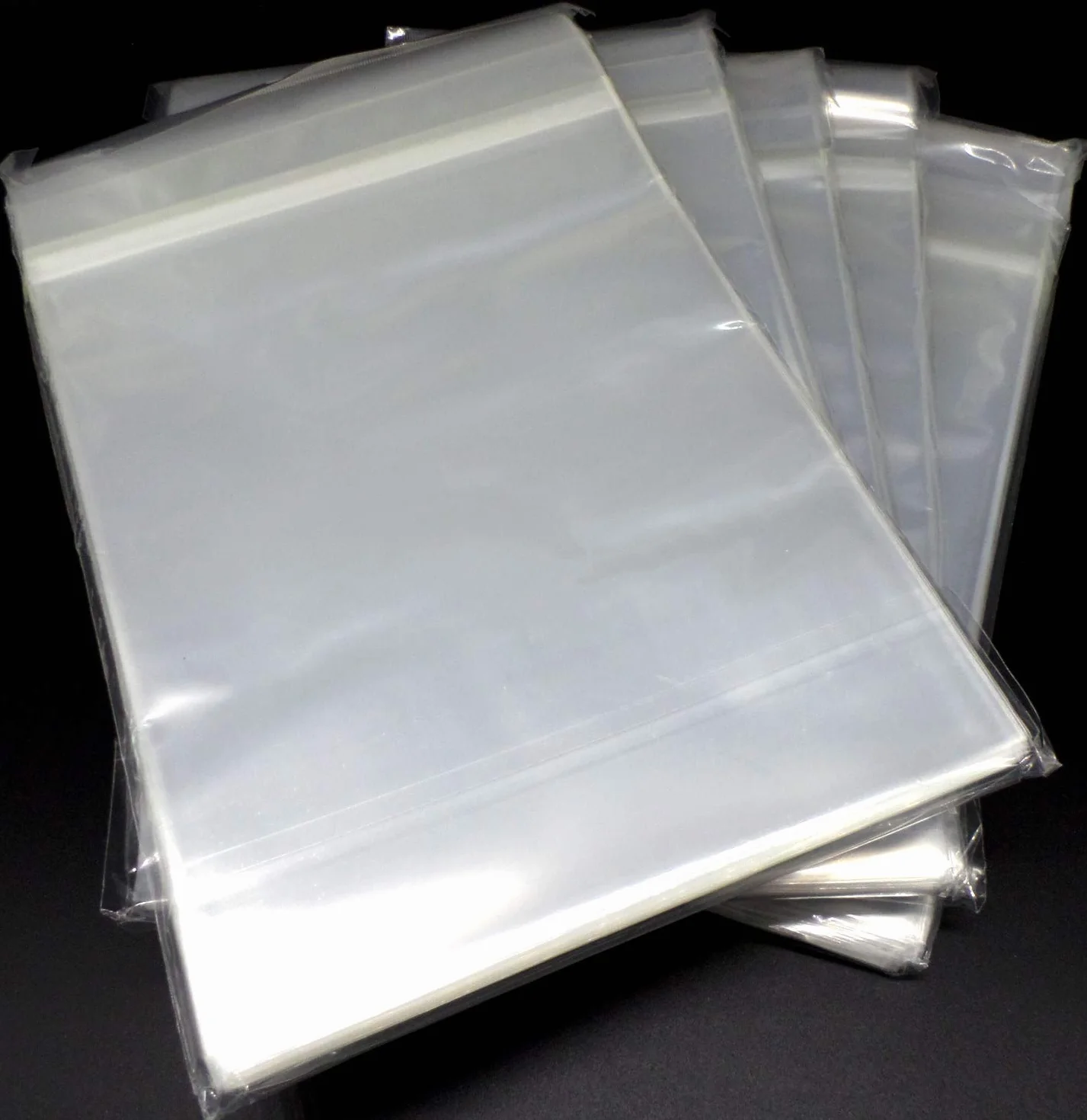 5X 100 Resealable Comic Book Bags 6-7/8"x 10-1/2"+ 1-1/2" Flap 2 Mil Auto-Adhesivas Bolsas Protectoras