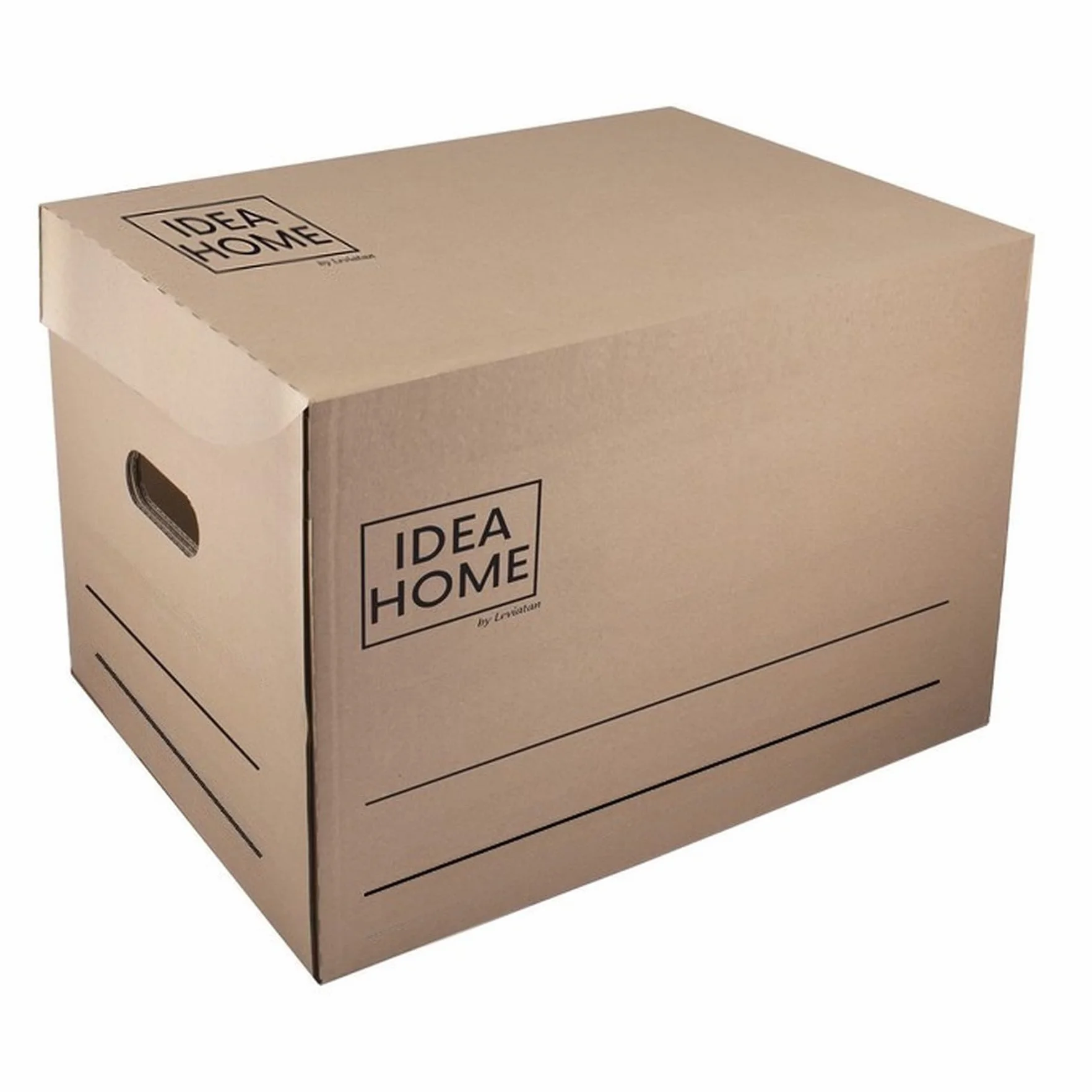 IDEA HOME SET de 6 Caja de Mudanza Caja de Archivo Movebox Caja de Almacenamiento de Cartón con Tapa 30 kg