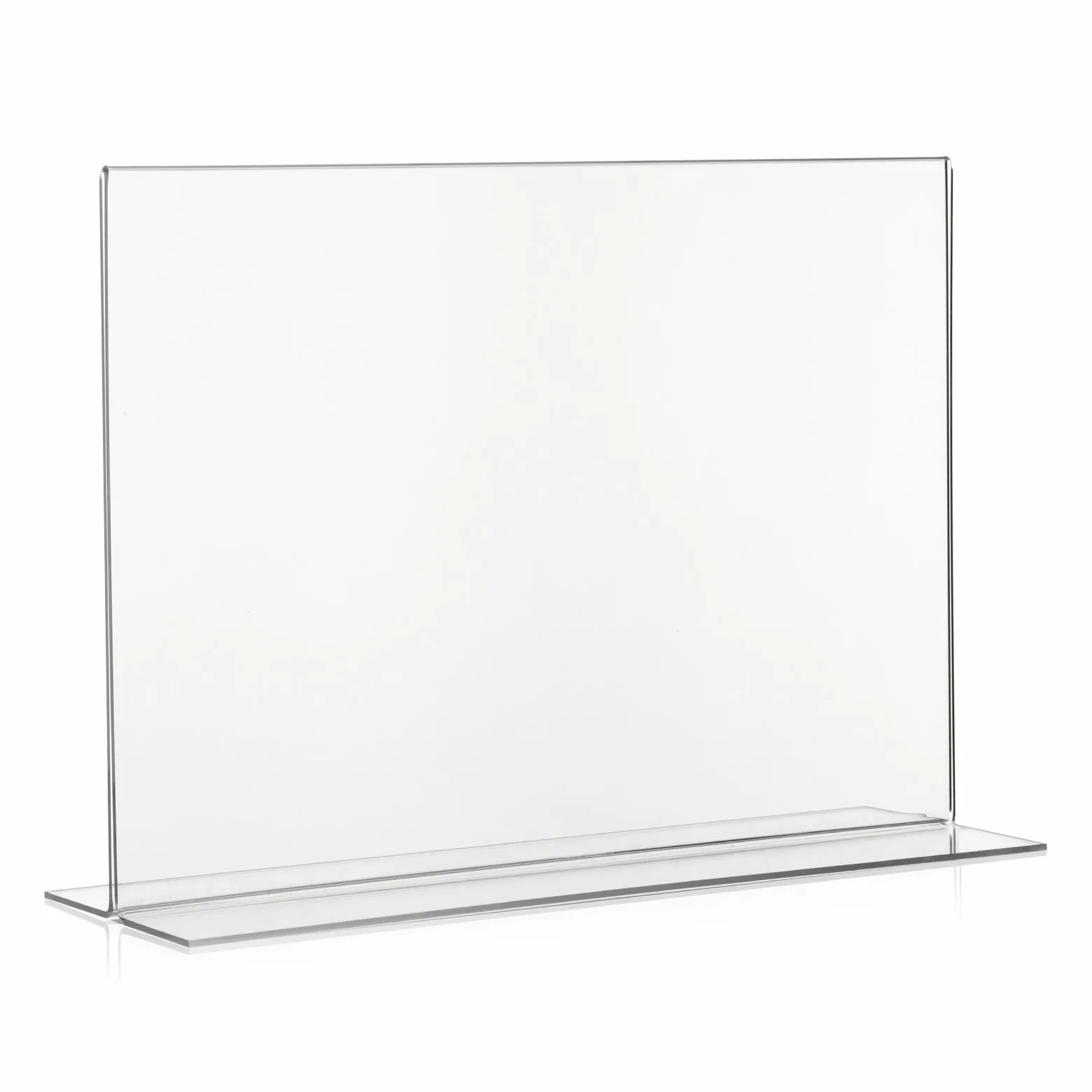 VITAdisplays NE-380QT Soporte en T para mesa cristal acrílico DIN A4 29,7 x 21 cm transparente