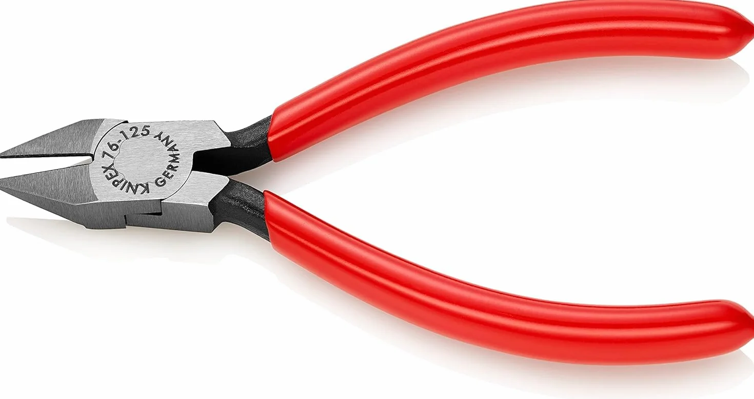 KNIPEX Alicate de corte diagonal para electromecánica recubiertos de plástico 125 mm, 76 81 125