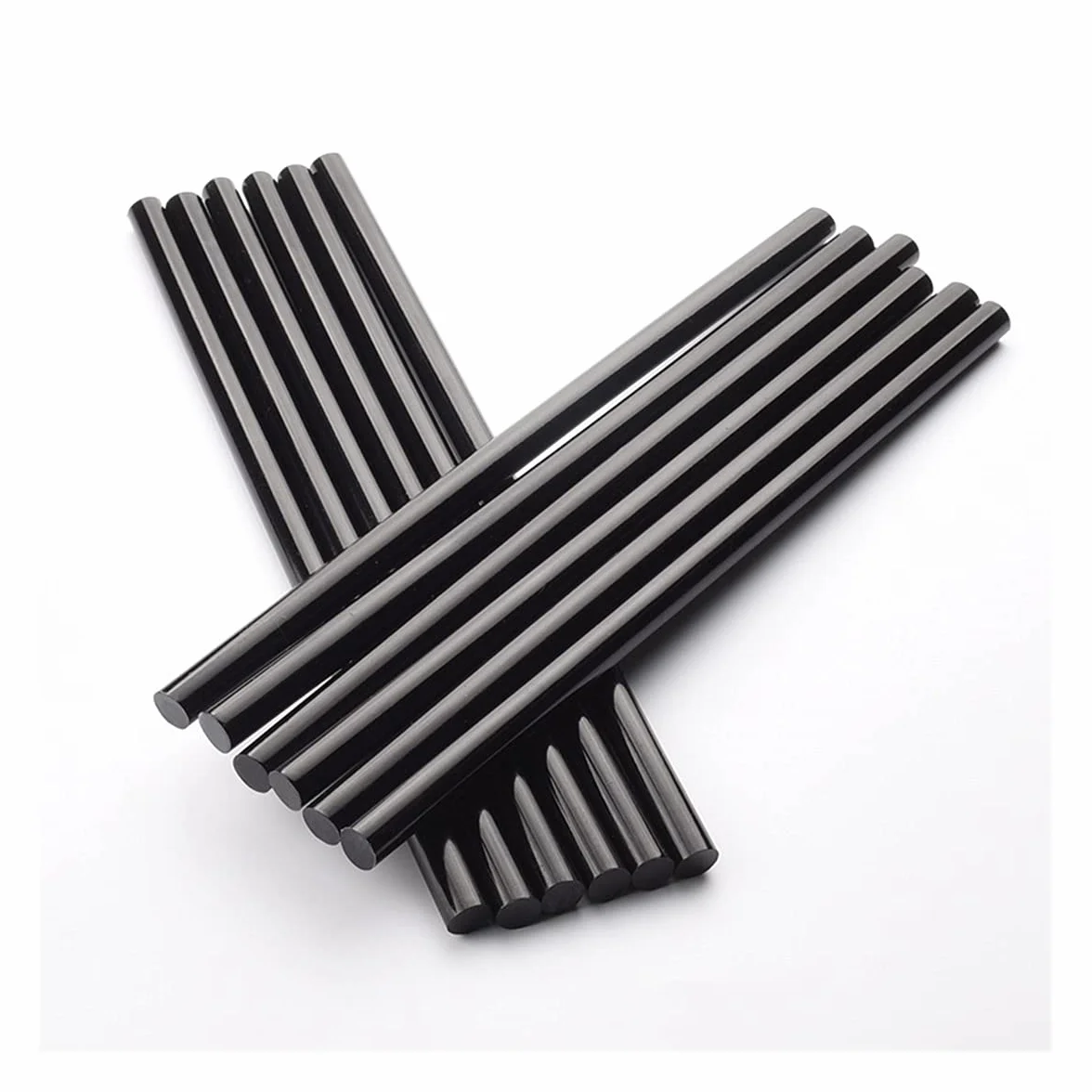 ZTBH Barras de Pegamento termofusible 11MMX300MM Black Hot Melt Glue Stick, para 11mm Pegamento de Pegamento Herramientas de adhesión 10/20 PCS/Lot Derretir la Barra de Pegamento
