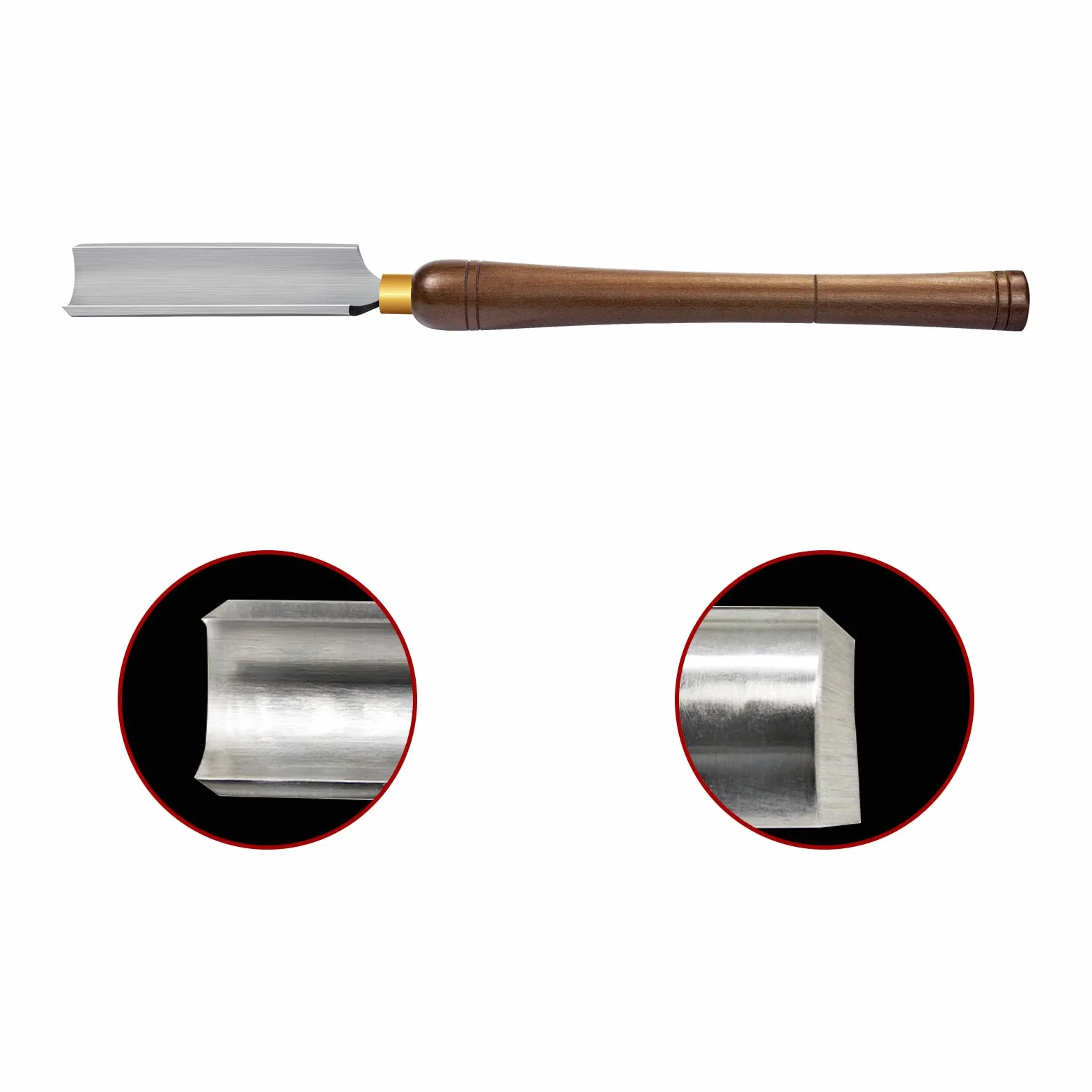 Gubia de Cuenco de Torneado de Madera, 2 pulgadas Herramientas De Torneado De Torno De Madera De Con Hoja HSS