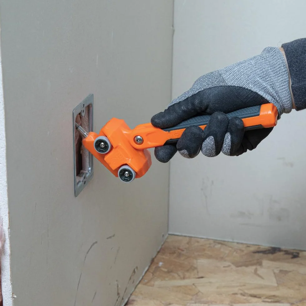 Klein Tools 50611 Extractor de alambre magnético, encuentra y tira de cables de alambre detrás de paredes o espacios reducidos, líder de acero inoxidable, imán de tierras raras