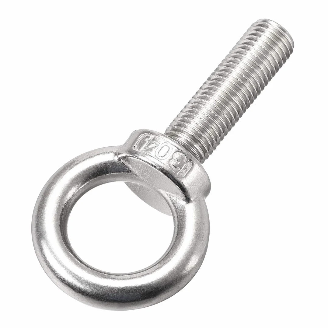 sourcing map Elevación Ojal Perno M20 x 70mm Macho Rosca 304 Inoxidable Acero para Colgante, Paquete de 1