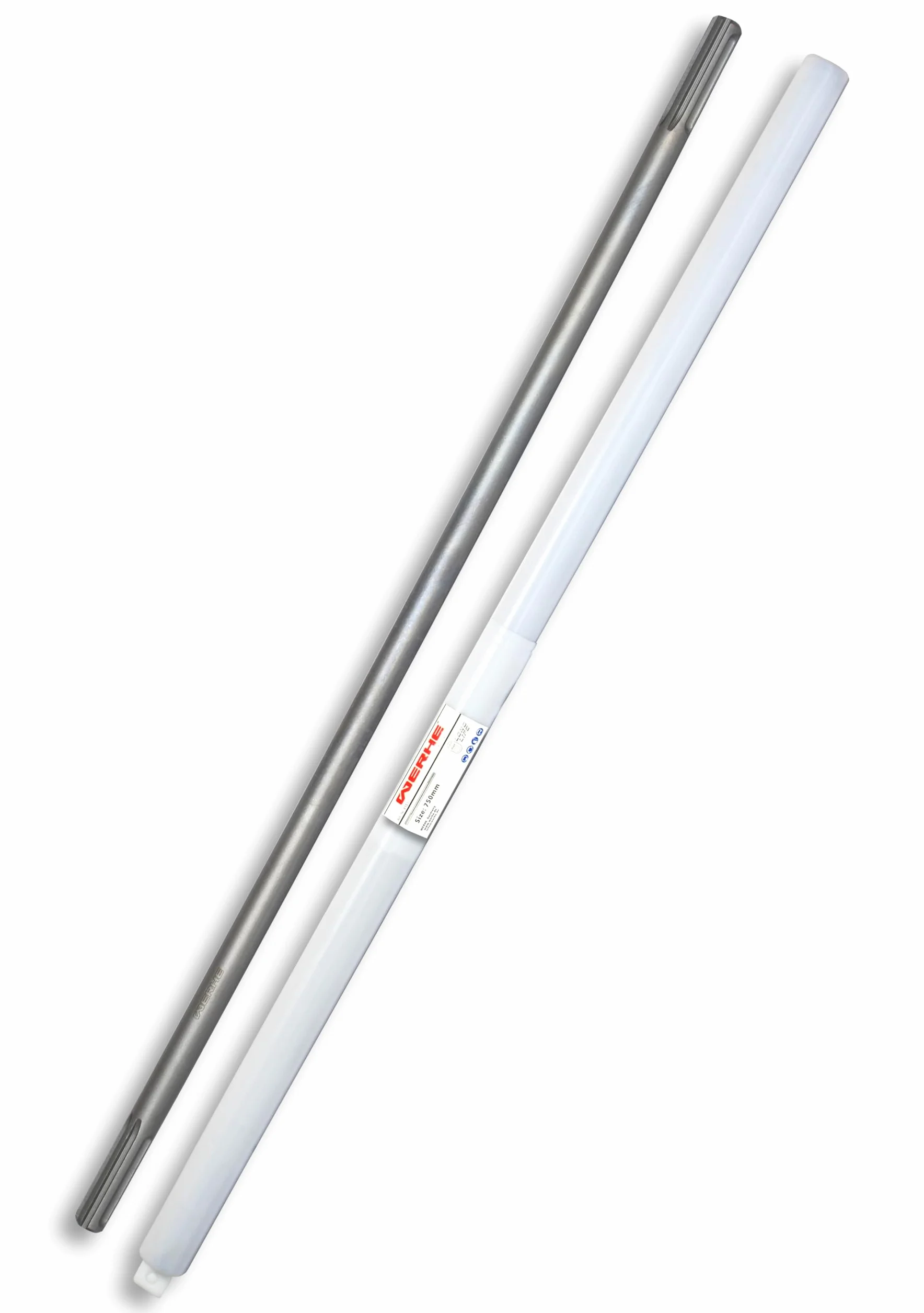 WERHE Extensión de perforación 750 mm – Adaptador SDS Max para perforaciones profundas – Robusta y compatible