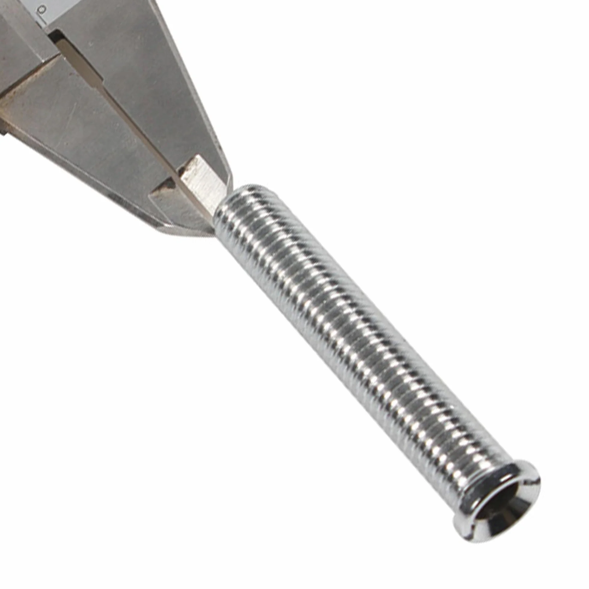 ANBOO M12 x 70 mm Fregadero de Cocina, Tornillo Hueco para Fregadero, Tornillo Hueco de Latón para Válvulas de Cesta de Colador, Tapón de Colador, Cocina (Plata)