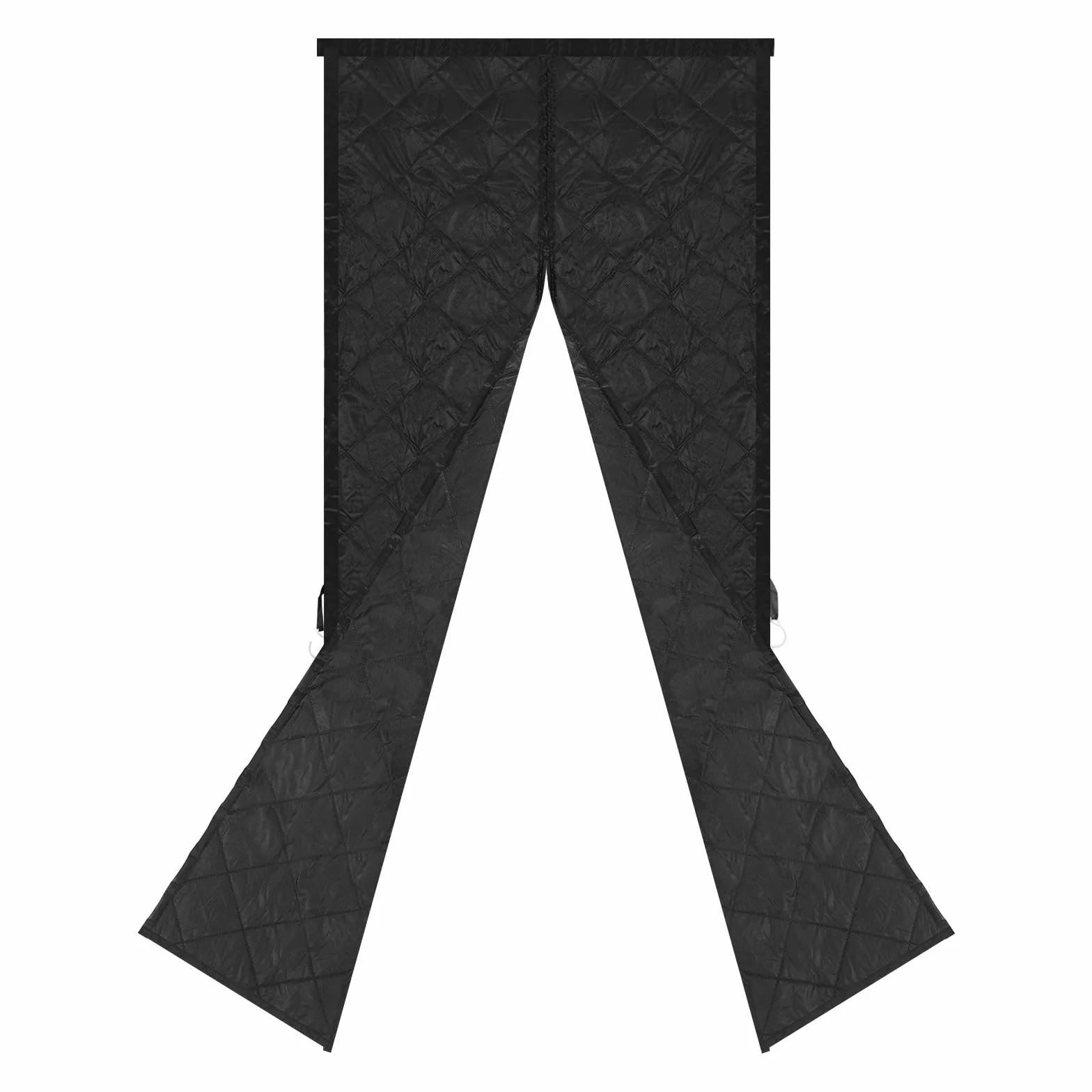 Cortina para puerta con aislamiento térmico, cortina protectora aislada, cortina térmica magnética para puerta, cortinas opacas, cortinas de privacidad (negro, largo x alto x alto 95 x 210 cm