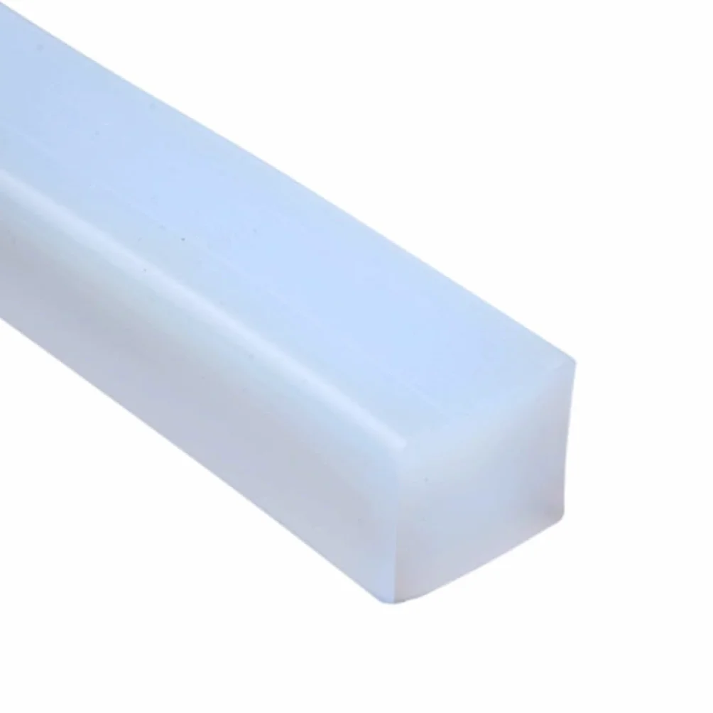 Tira de sellado de silicona sólida cuadrada de 10 m: resistente al calor, impermeable y con aislamiento acústico for mejoras del hogar.(7mm x 7mm)