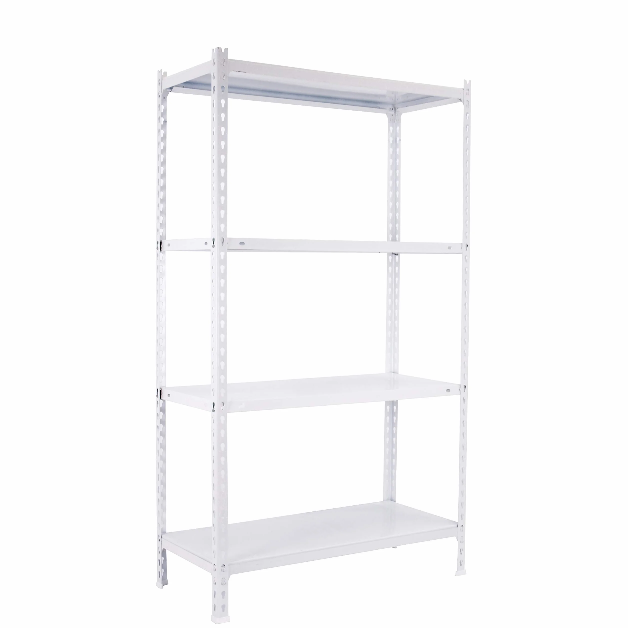 SimonRack Estantería Metálica Almacenaje 4 Niveles Capacidad Carga 70 kg, Blanco, 150x80x40