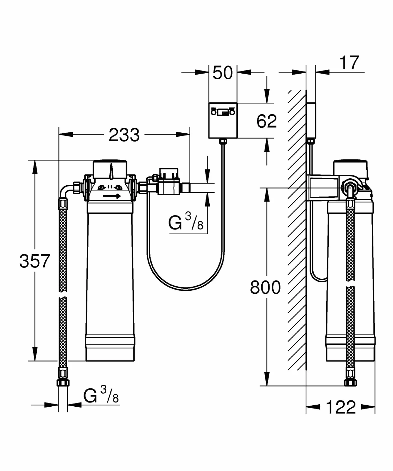 Grohe - FILTRO 600L P/NEUTRALIZAR DUREZA AGUA Ref. 40438001