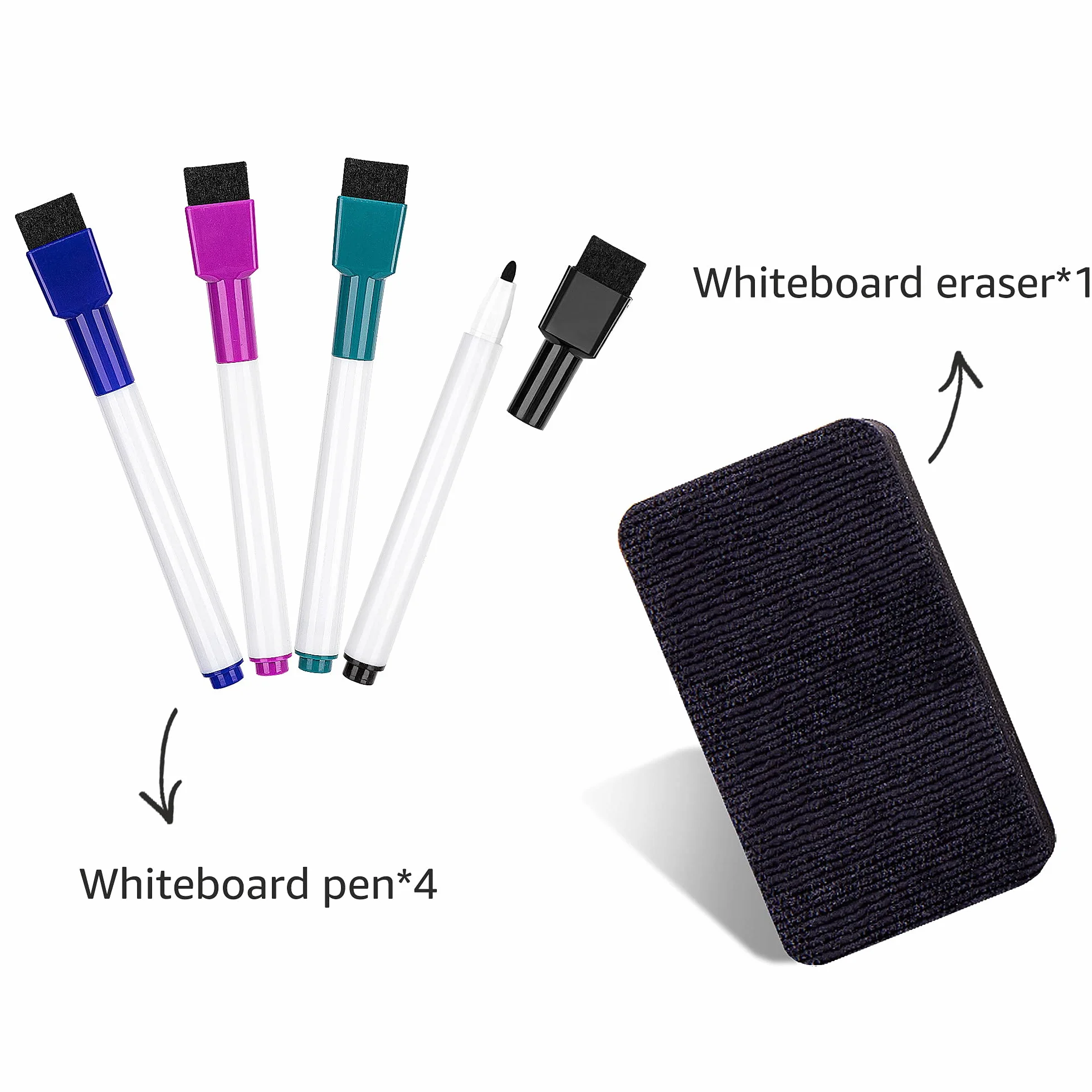 Amazon Basics Magnetyczna Tablica Suchościeralna 20,3 x 30,5 cm 3 Sztuki Biała