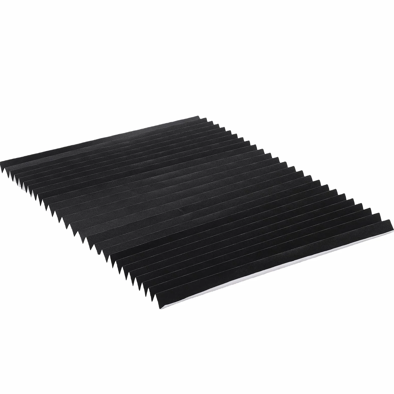 Persianas para RV, Blackout Totalmente Tela No Tejida Sin Perforación Adhesivo Persianas para Ventanas de Autocaravanas, con Cinta de Sujeción para RV Remolque de Viaje Ventanas (Negra)