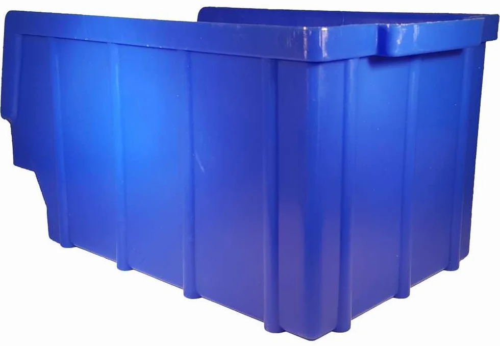 26 unidades cajas apilables de plástico azul tamaño 3 (145 x 248 x 127 mm) PP cajas de almacenamiento visibles cajas apilables │ P-D-W®