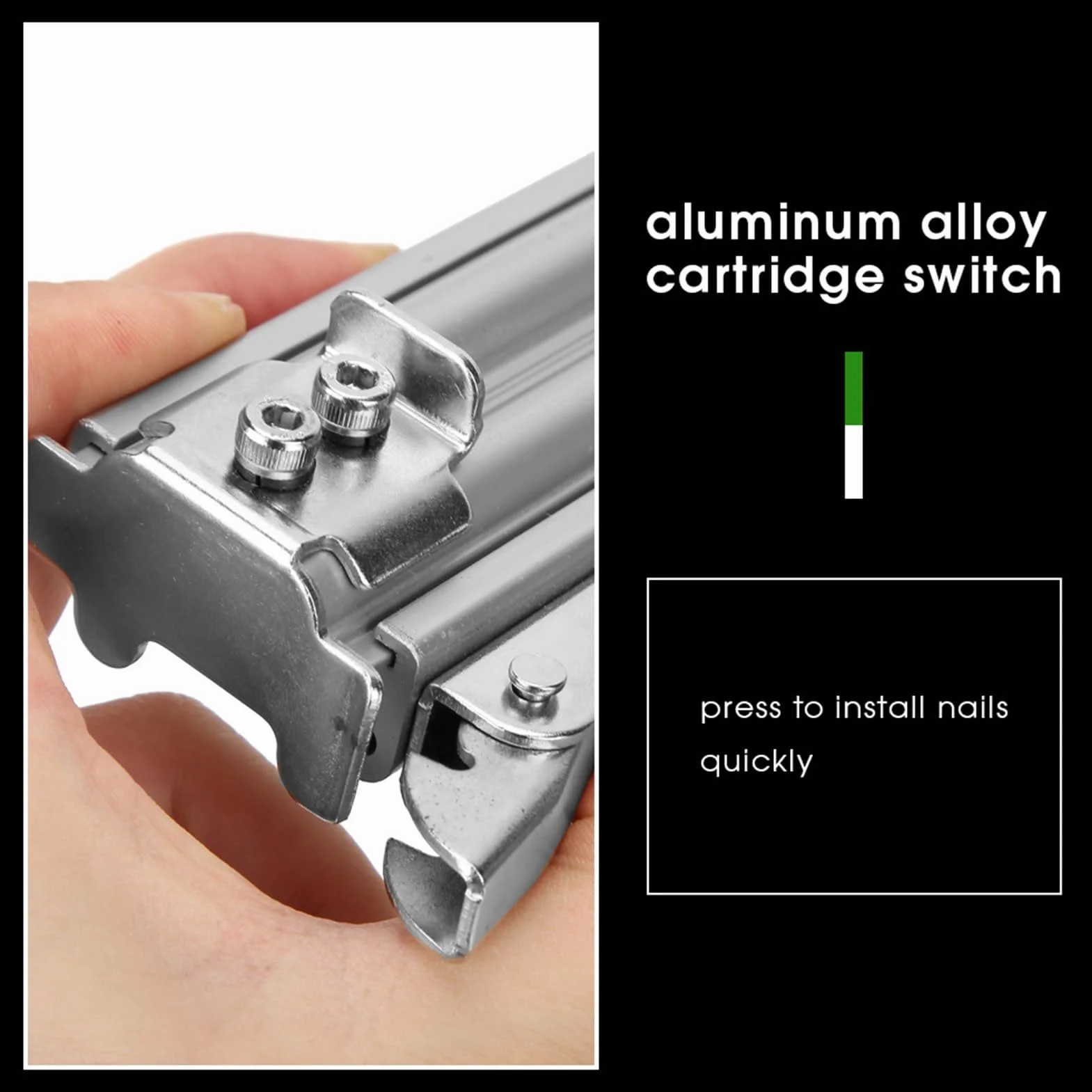 CCYLEZ Pistola de Clavos Eléctricos, Clavadora Recta con Cable de 1800W, Pistola Grapa de Servicio Pesado Eléctrico, Clavadora de Brad Eléctrica para la Fabricación de Muebles de