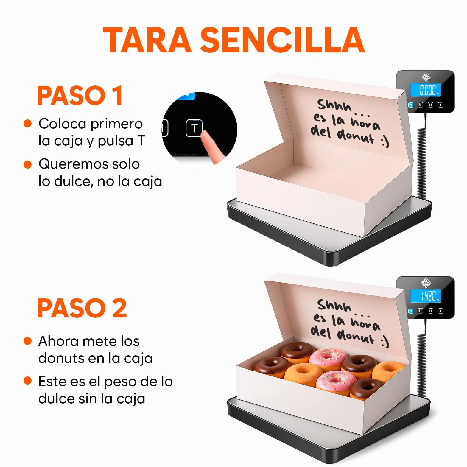 Bascula Industrial 200 kg 10 g Alta precisión Retención Tara Batería cable incluidos Plata