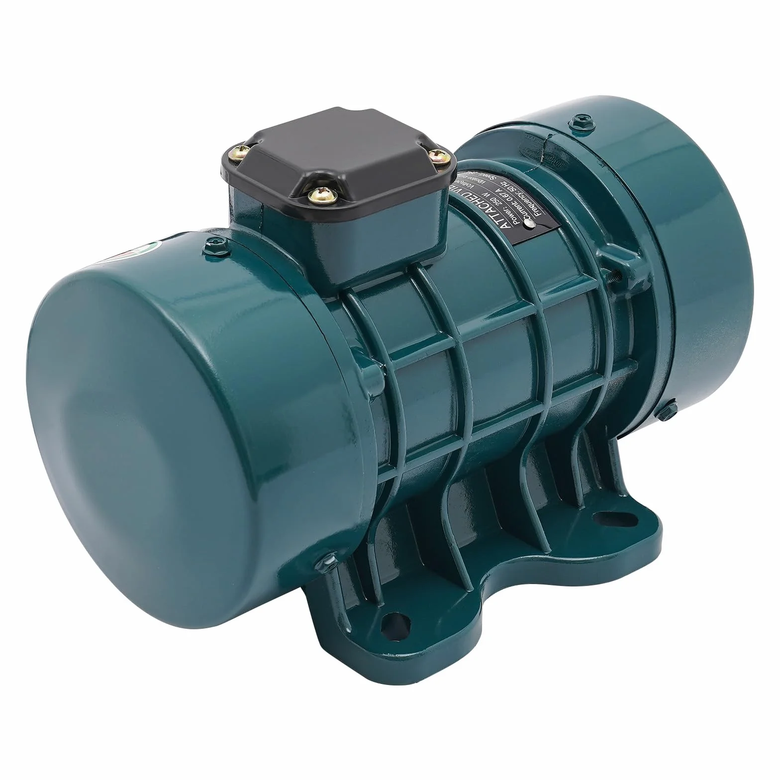 Motor de vibración para hormigón, 250 W, eléctrico para mezcla de hormigón, 2840 rpm, con 150 kg de fuerza de vibración, aluminio, para proyectos de construcción como puentes, vallas, carreteras