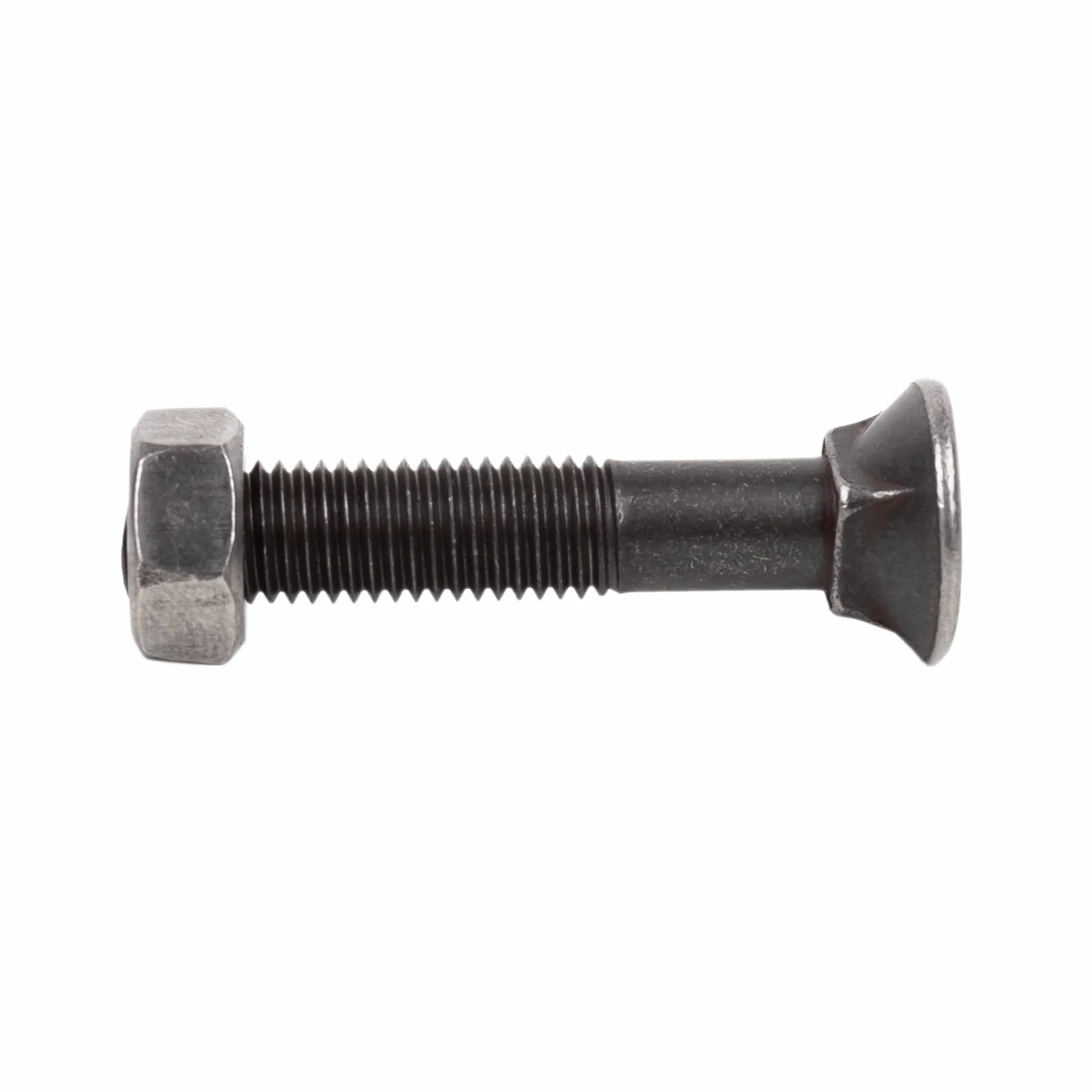 Cofan Tornillo de arado DIN 608 | Cuello cuadrado | Tuerca hexagonal DIN 934 incluida | Clase 6.8 | M12 x 60