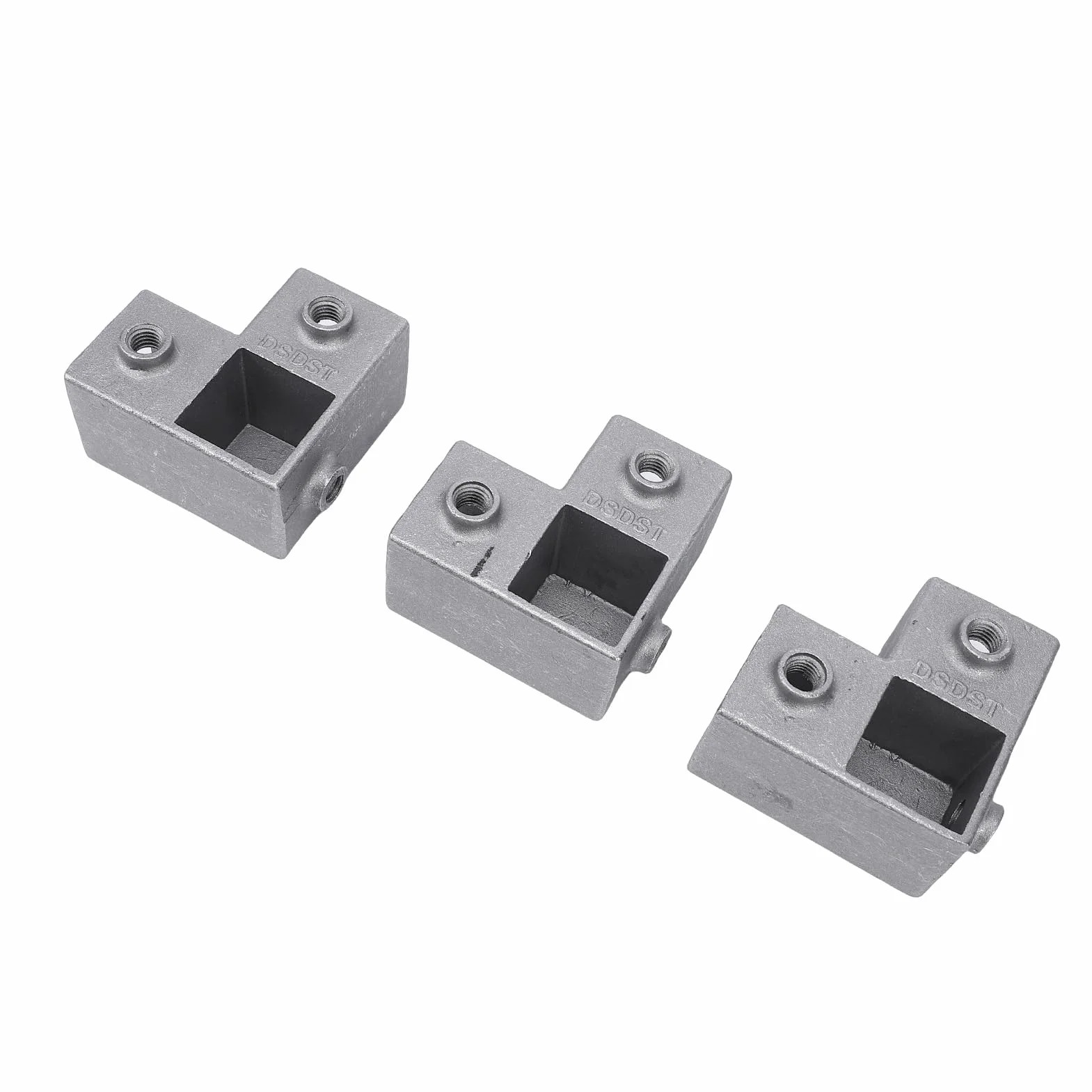 Annadue Conector de Tubo Cuadrado de Aluminio, Acoplador de Esquina de Tubo de Abrazadera de 90 Grados, 1 Pulgada, 3 Vías, en Forma de L, para Pasamanos, Cerca de Estante