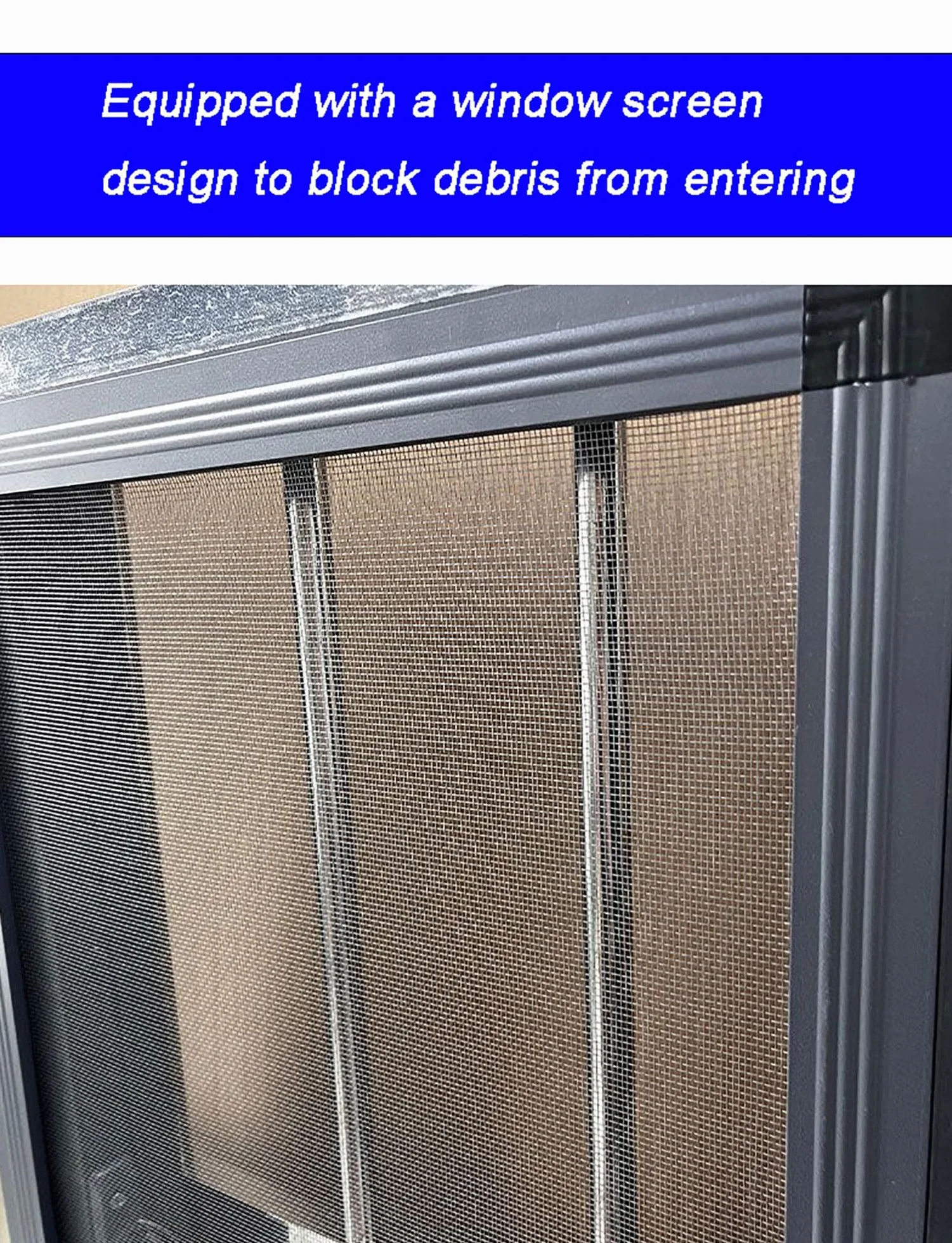 Genérico Ventana corrediza Horizontal de Aluminio for sótano, Grande, de 30, 40, 50, 60, 80 y 100 cm, con Vidrio y mosquitera, for baños, garajes y buhardillas.(30x30cm/12x12in)