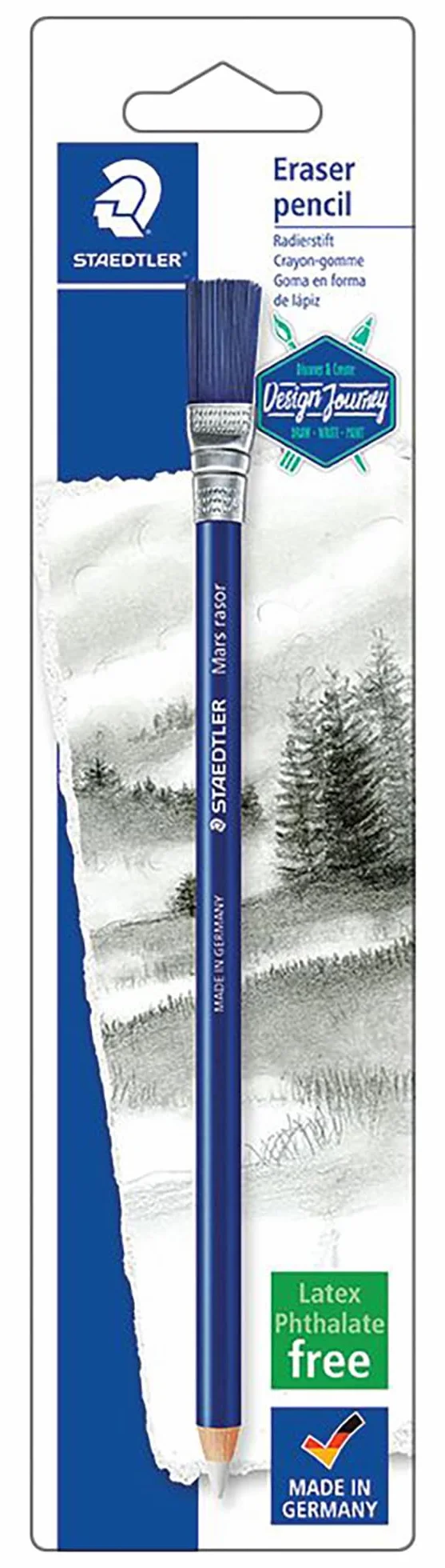 STAEDTLER 526 61BK-C Lápiz de borrar con cepillo Blíster