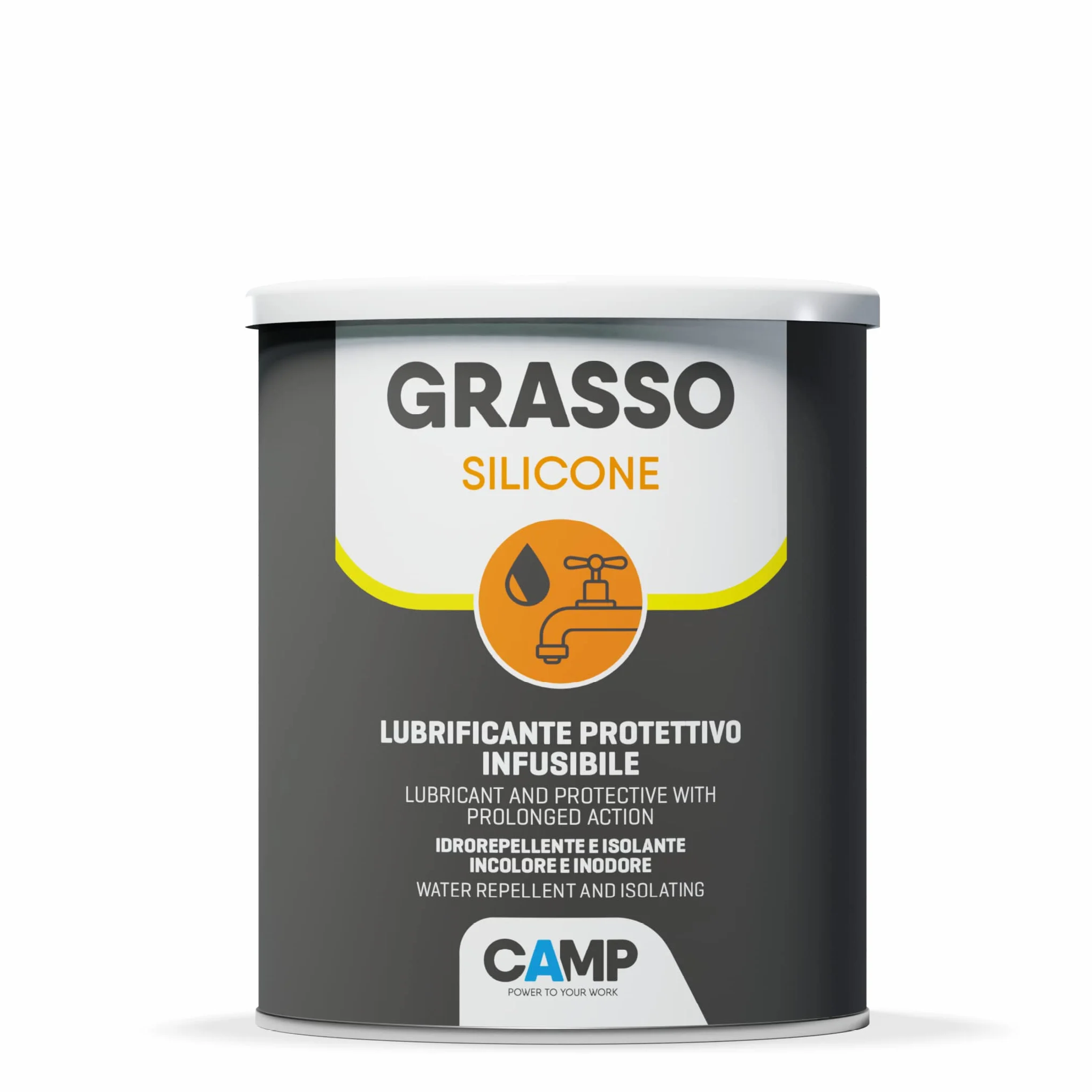 Camp Grasso Silicone, Grasa de Silicona, Lubricante de Silicona, Infusible, Protector, Transparente, Inerte, Inodoro e Hidrorrepelente, 1Kg