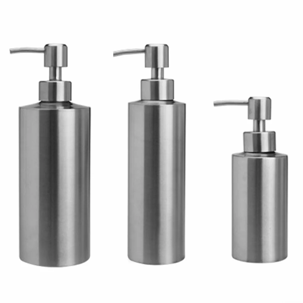 Dispensador de jabón de acero inoxidable 304 de 350 ml para baño cocina