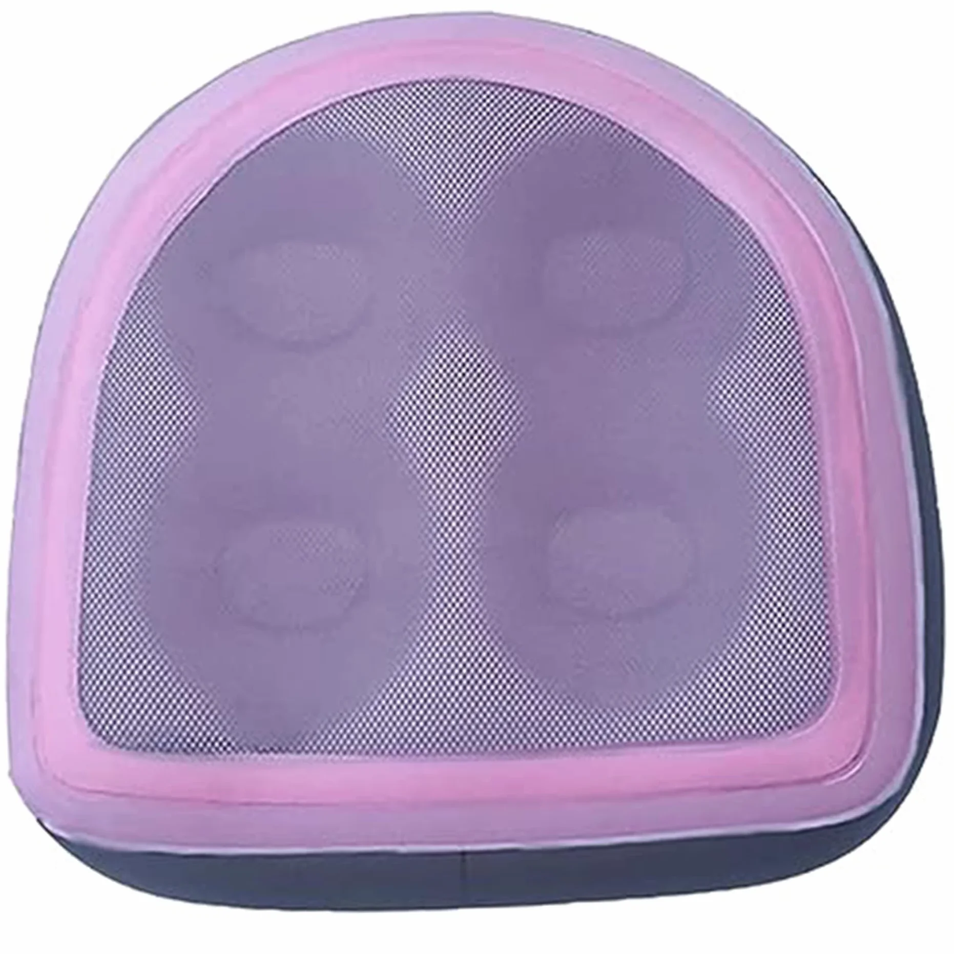 Asiento de refuerzo de bañera de hidromasaje, asiento de bañera de hidromasaje inflable con taza de succión 18.5x14.6x5.9in con 2 en 1 válvula reforzador de piscina de spa reutilizable para adultos